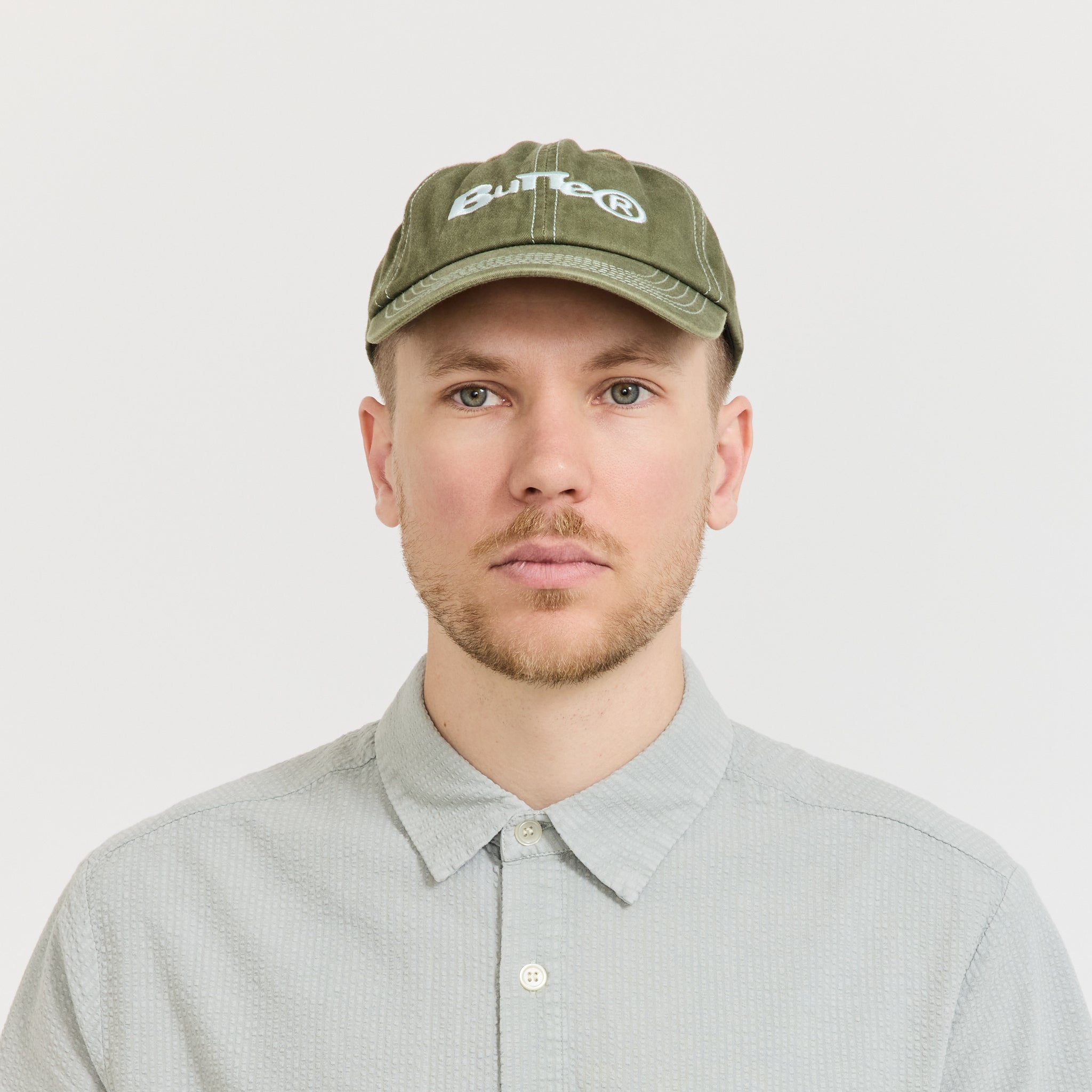 Registered 6 Panel Cap Washed Army