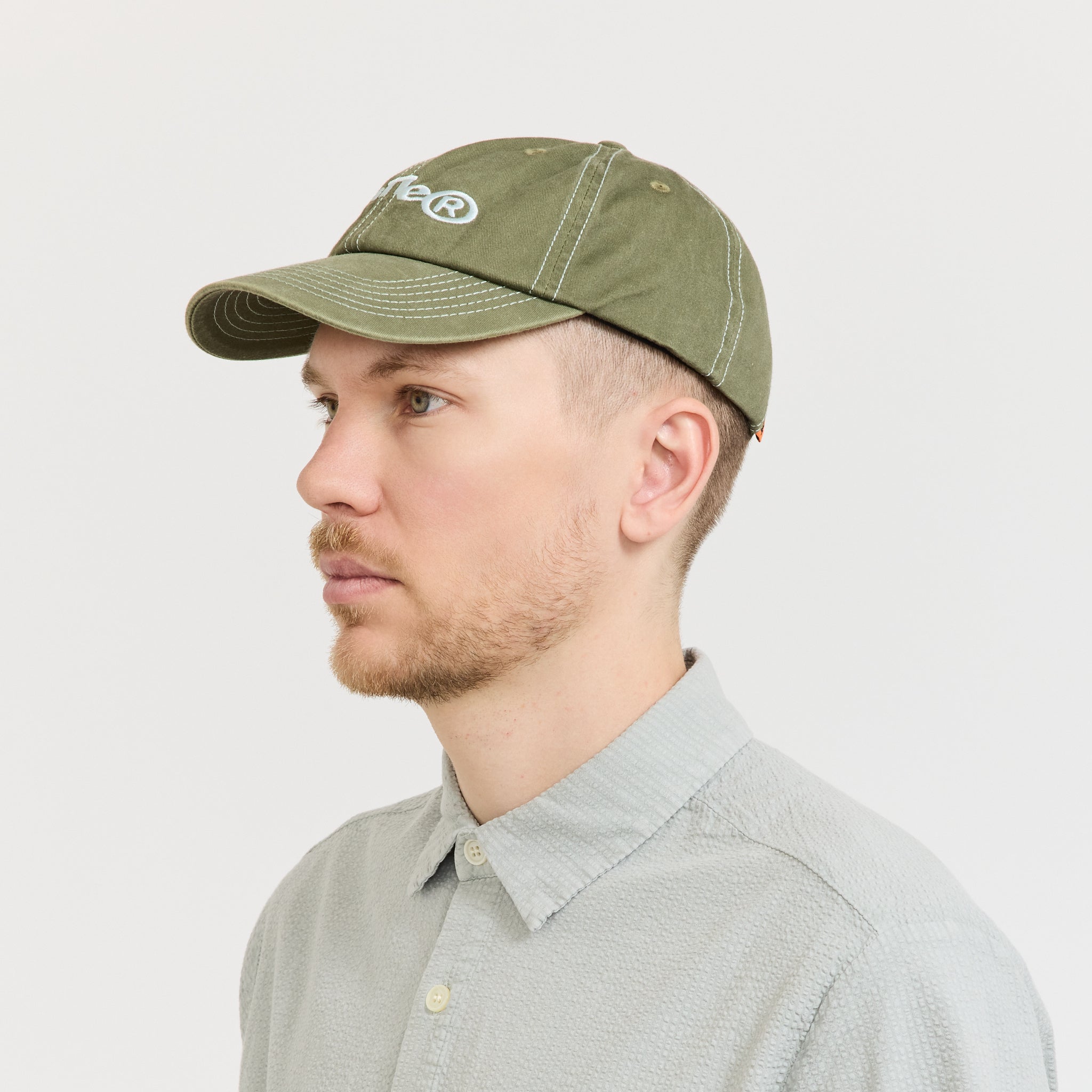 Registered 6 Panel Cap Washed Army