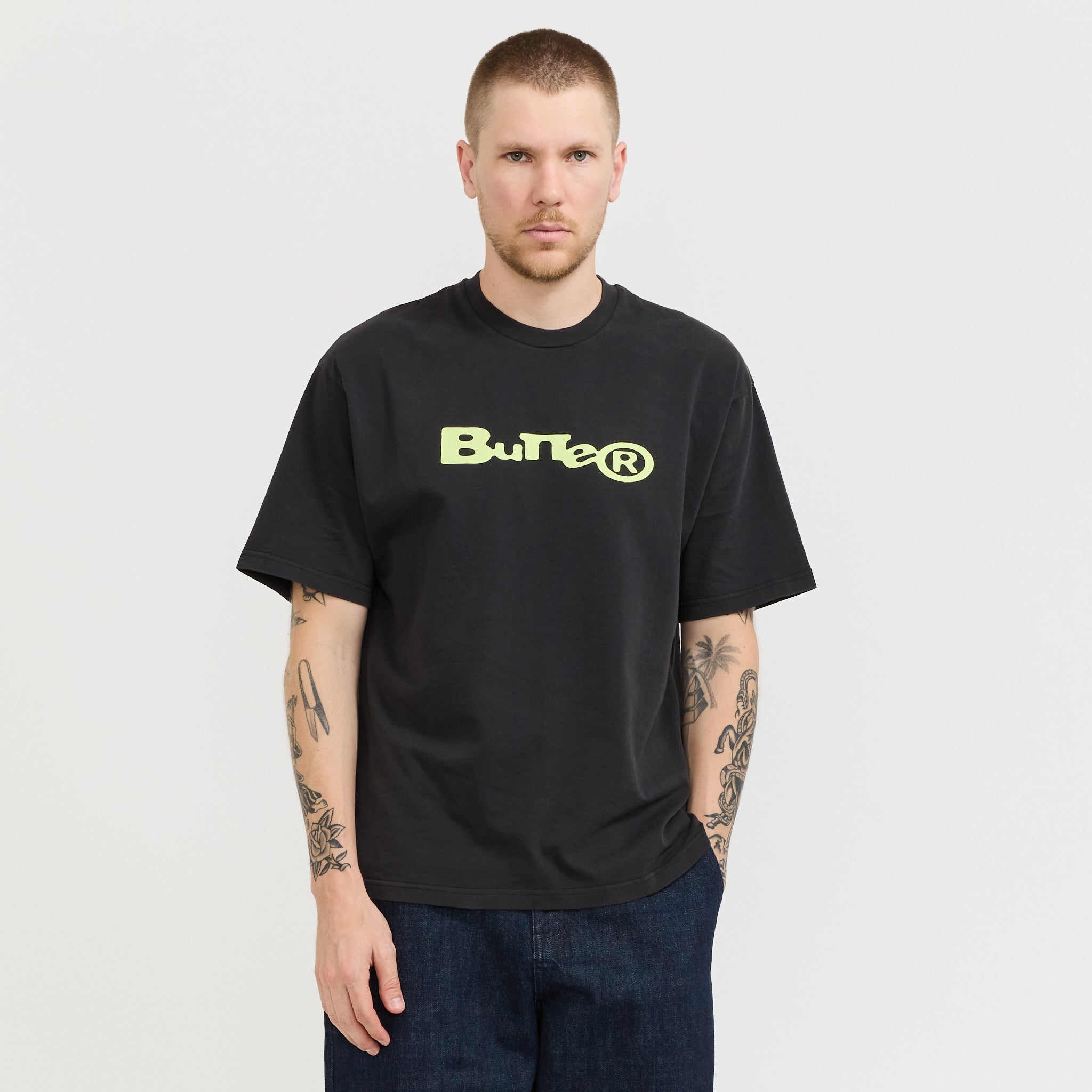 Registered Tee Washed Black