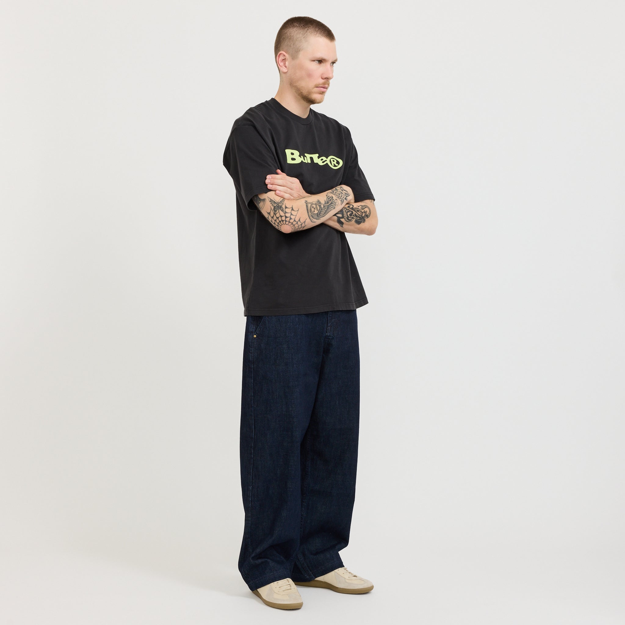 Registered Tee Washed Black