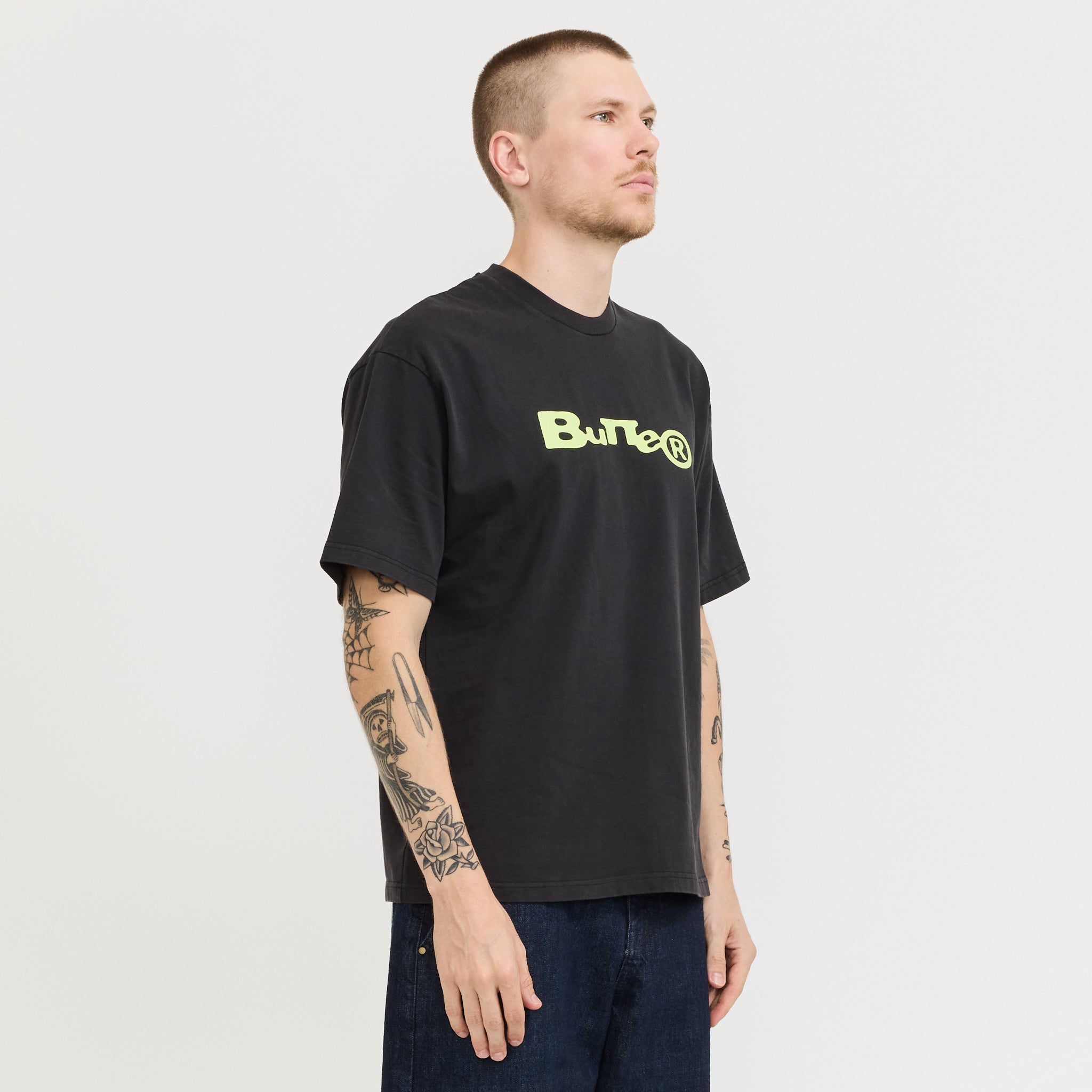 Registered Tee Washed Black