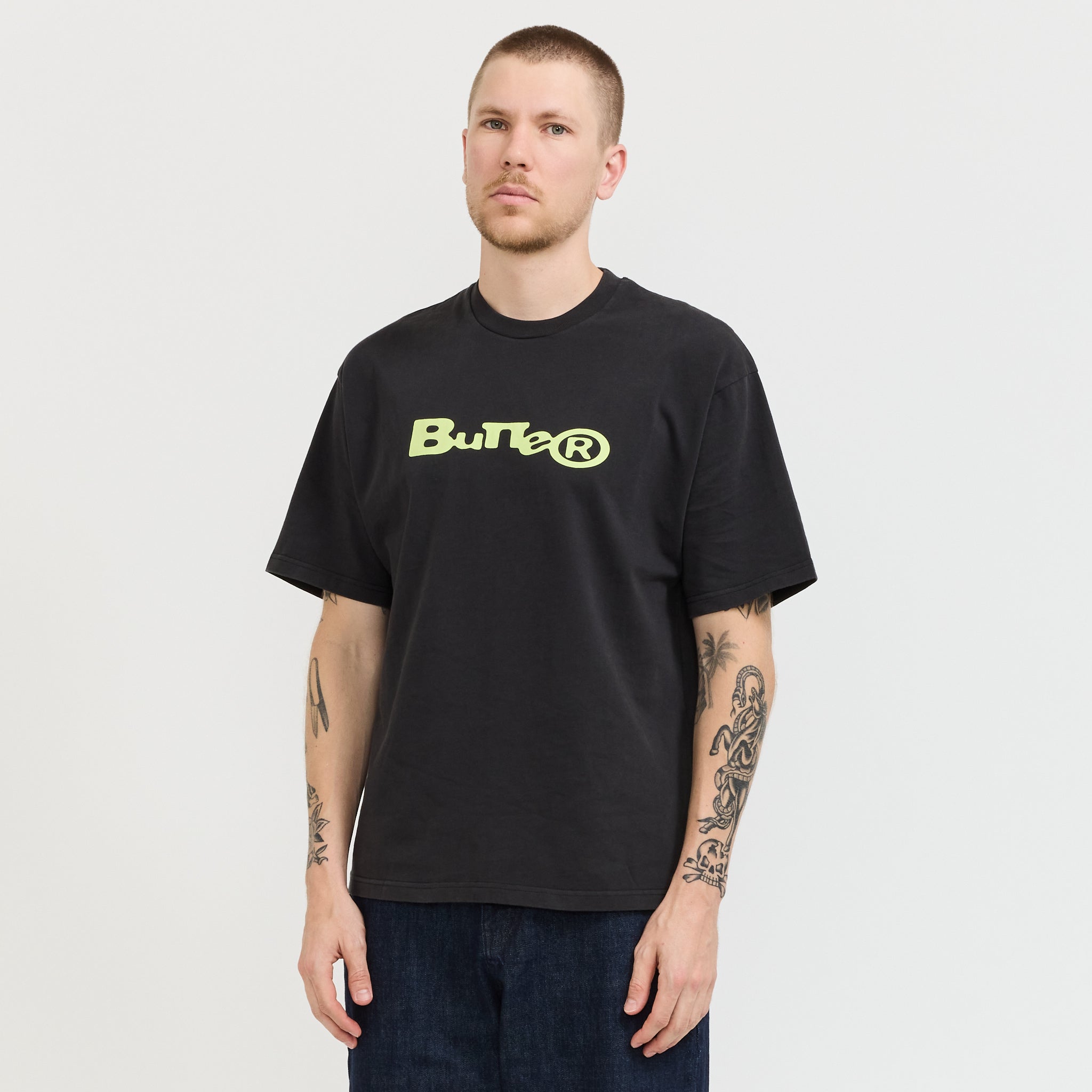 Registered Tee Washed Black