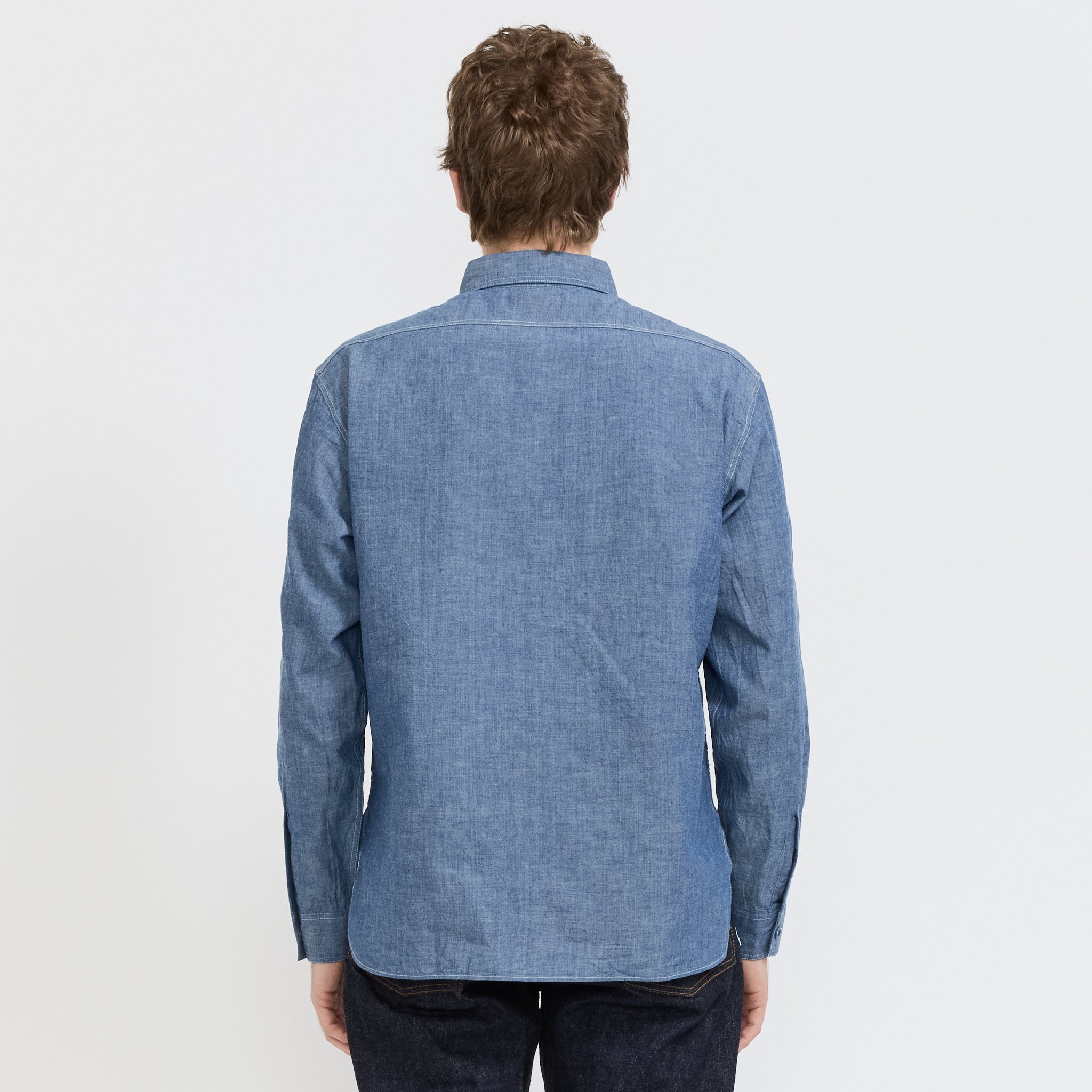 トップス Buzz Rickson / BLUE CHAMBRAY WORK SHIRT Sugar Cane Buzz Ricksons Blue Chambray Work Shirt | Maplestore