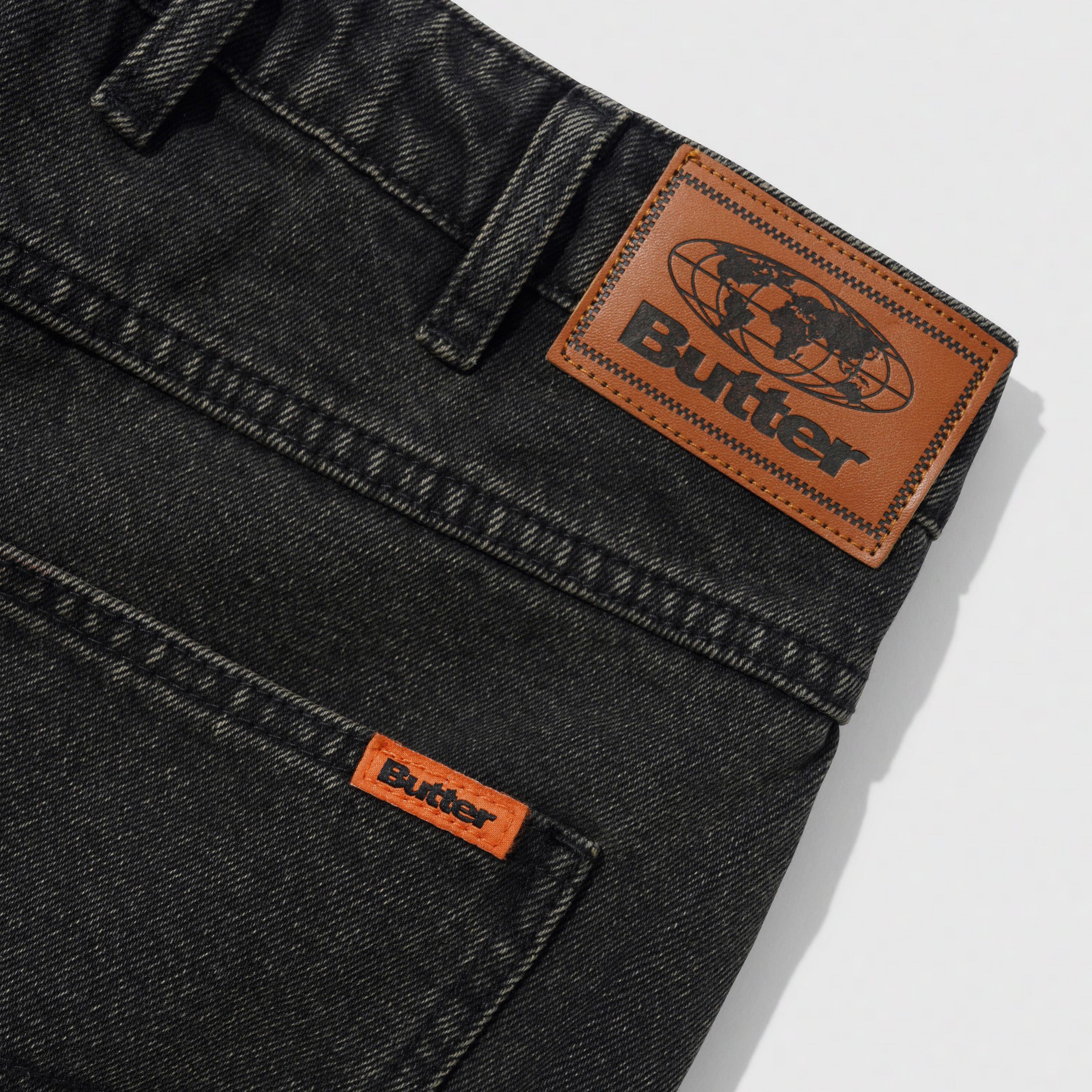 Baggy Denim Jeans Faded Black
