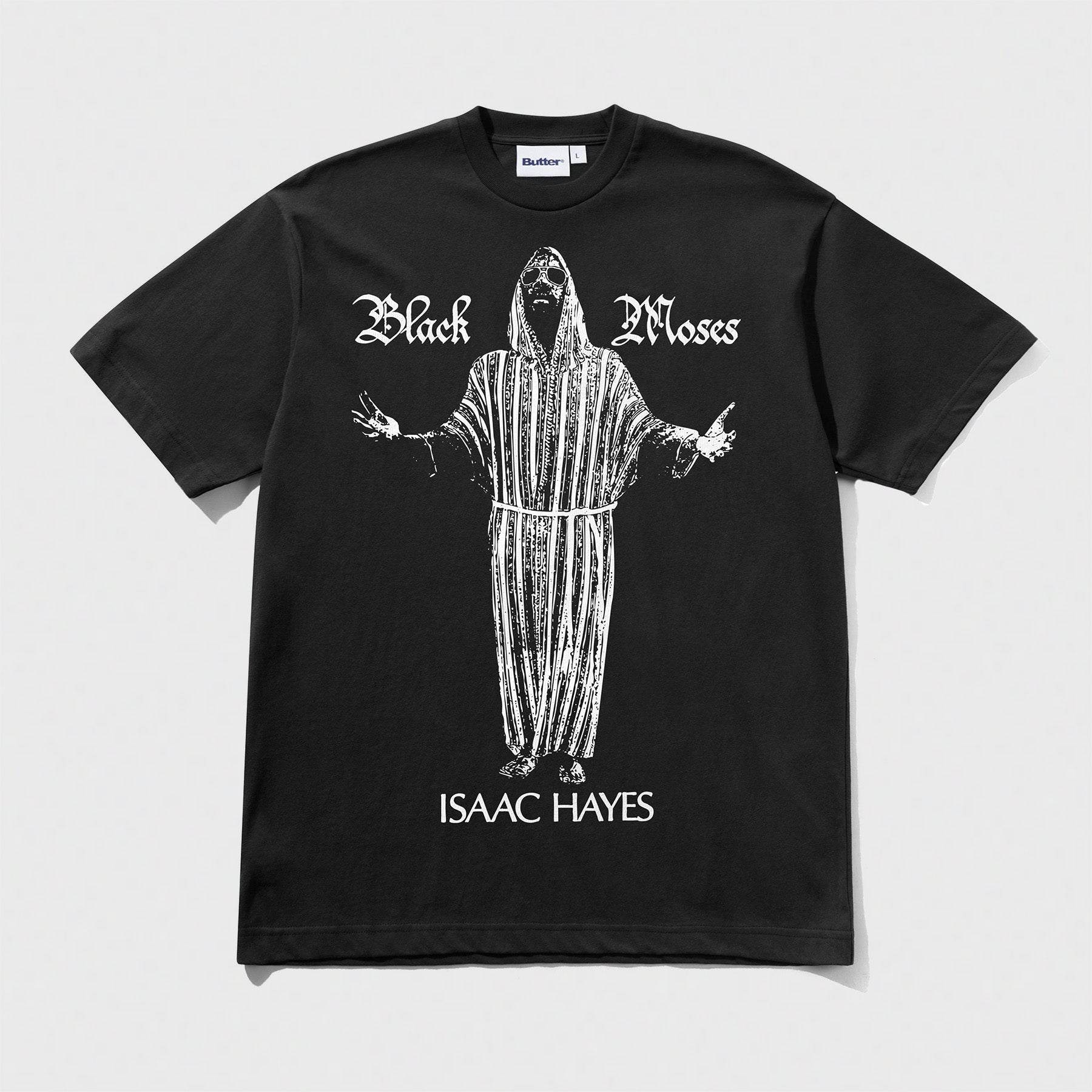 Black Moses Tee Washed Black