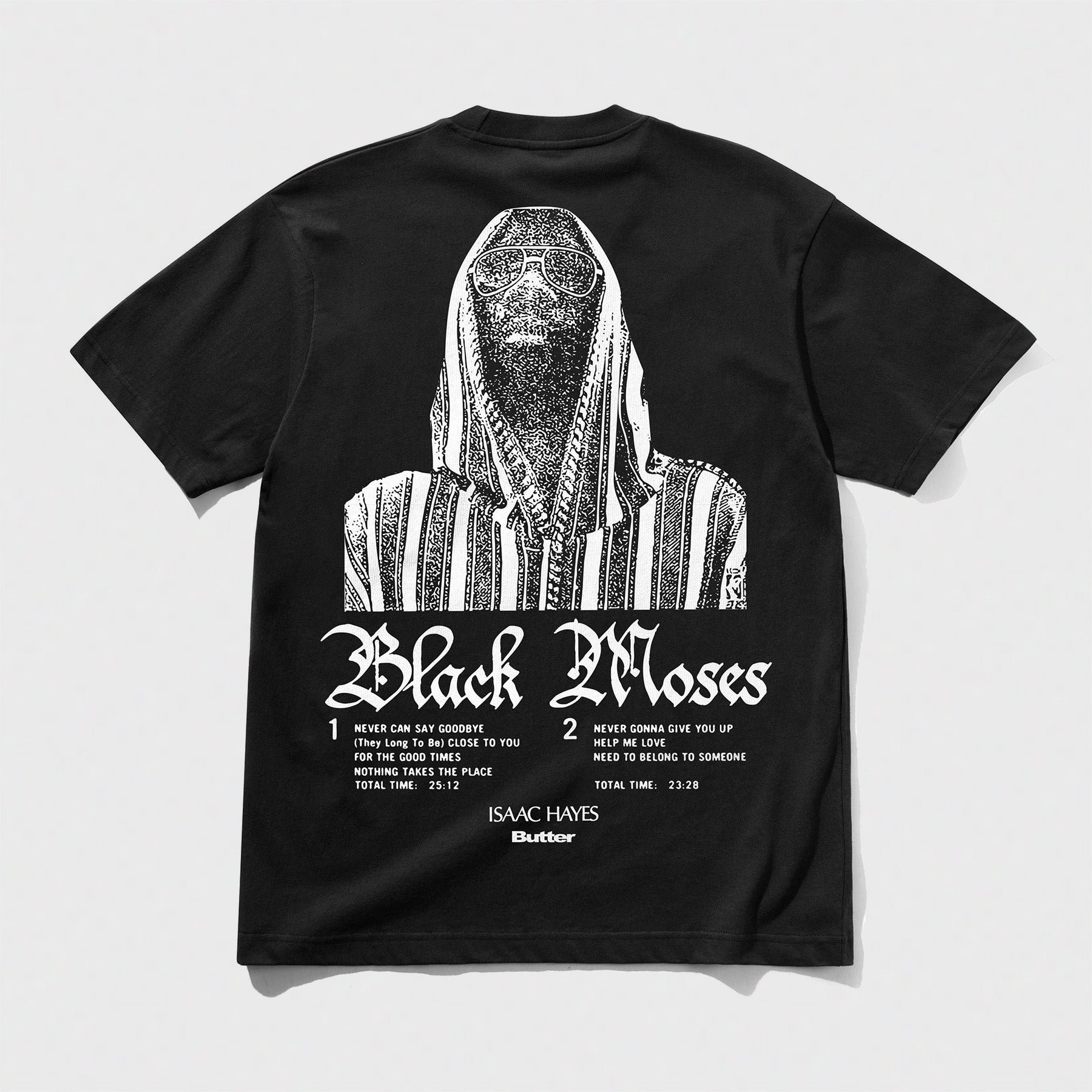 Black Moses Tee Washed Black