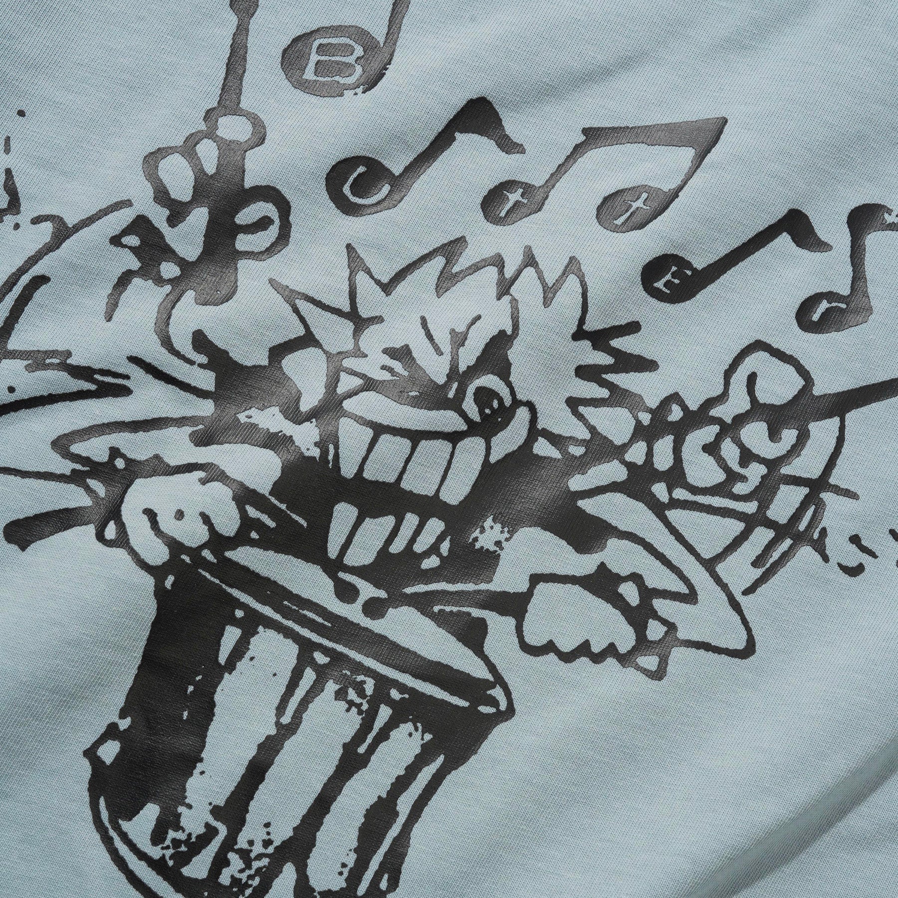 Blaring Tee Grey Blue