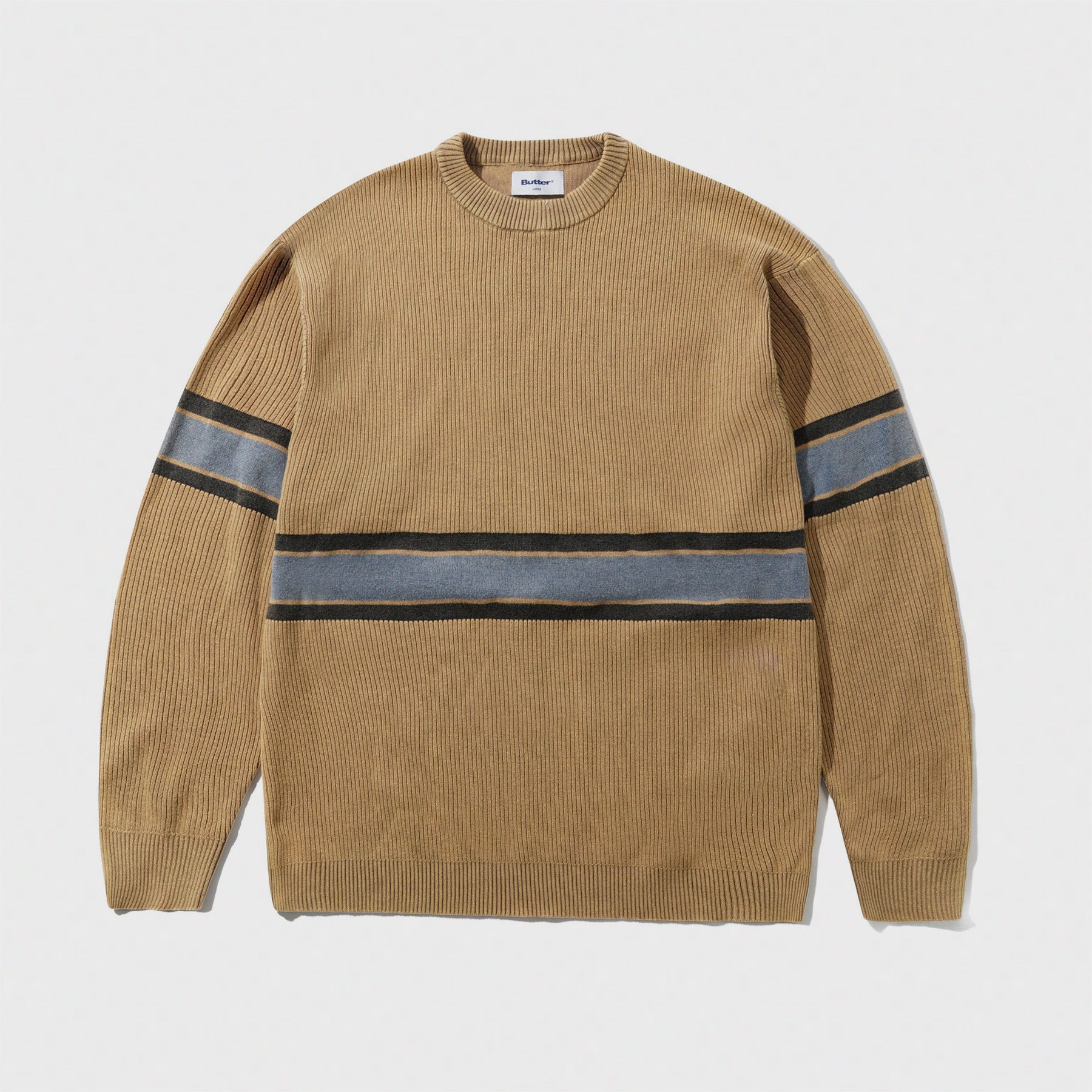 Break Knit Sweater Washed Tan