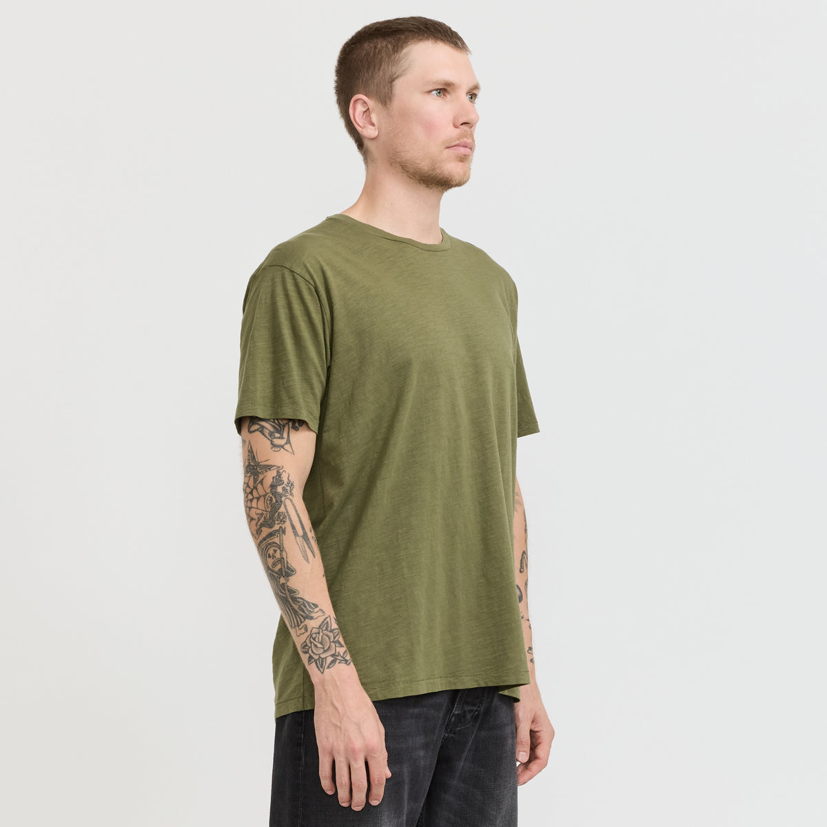 Nudie Jeans Co. | Roffe T-Shirt Olive Green | Maplestore