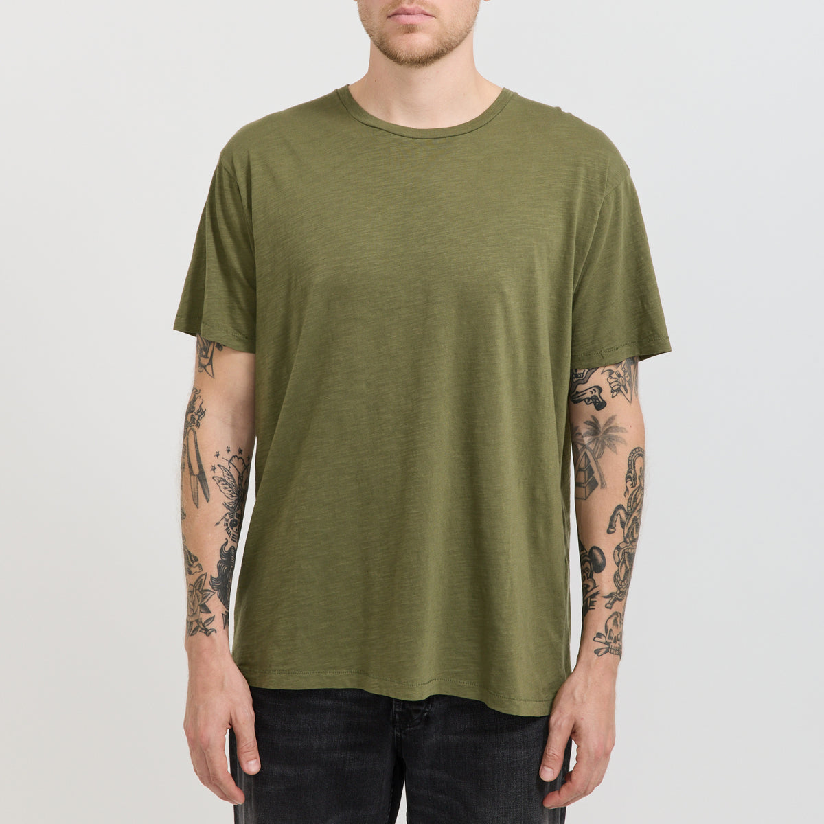 Nudie Jeans Co. | Roffe T-Shirt Olive Green | Maplestore