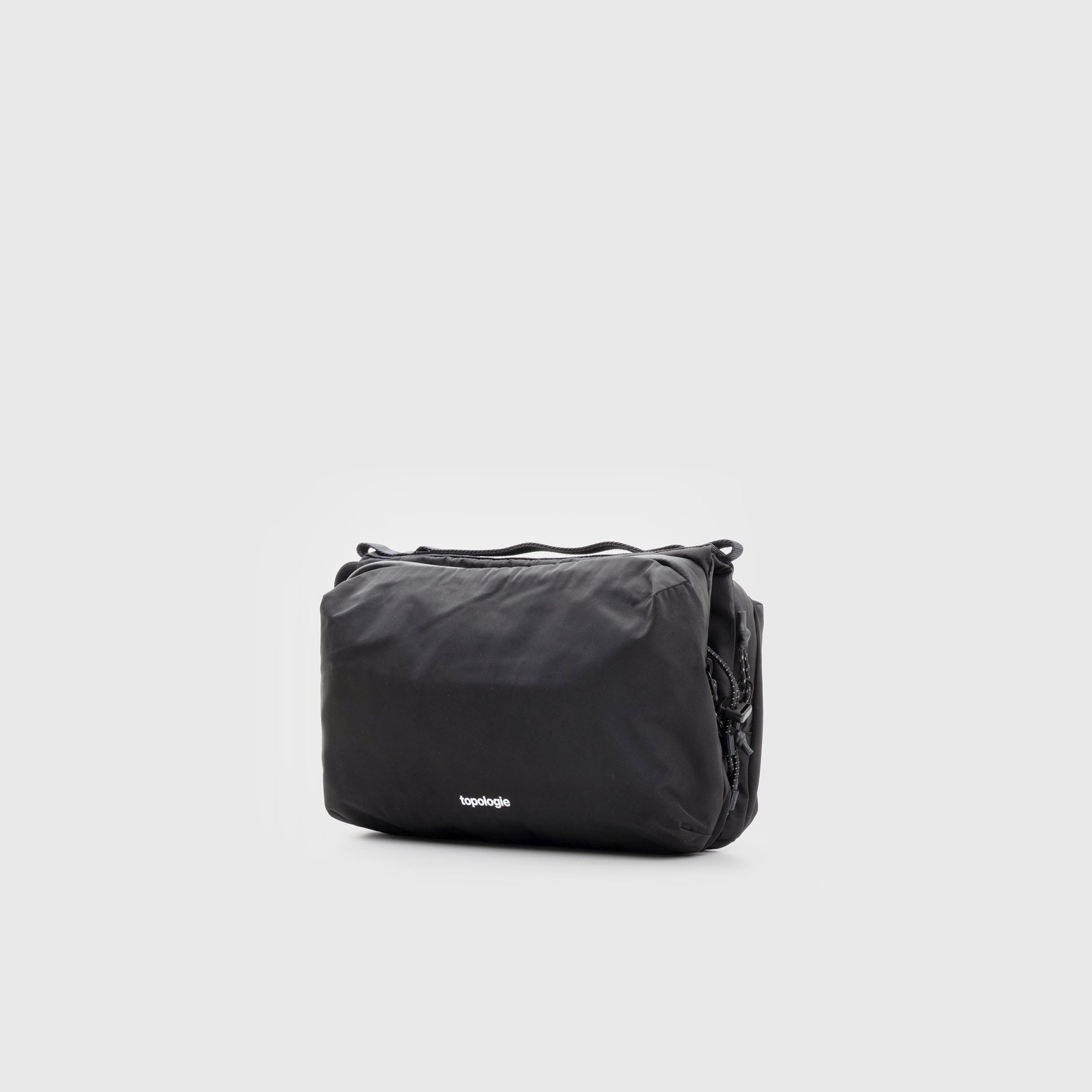 Bottle Sacoche Large Black Tech Sateen