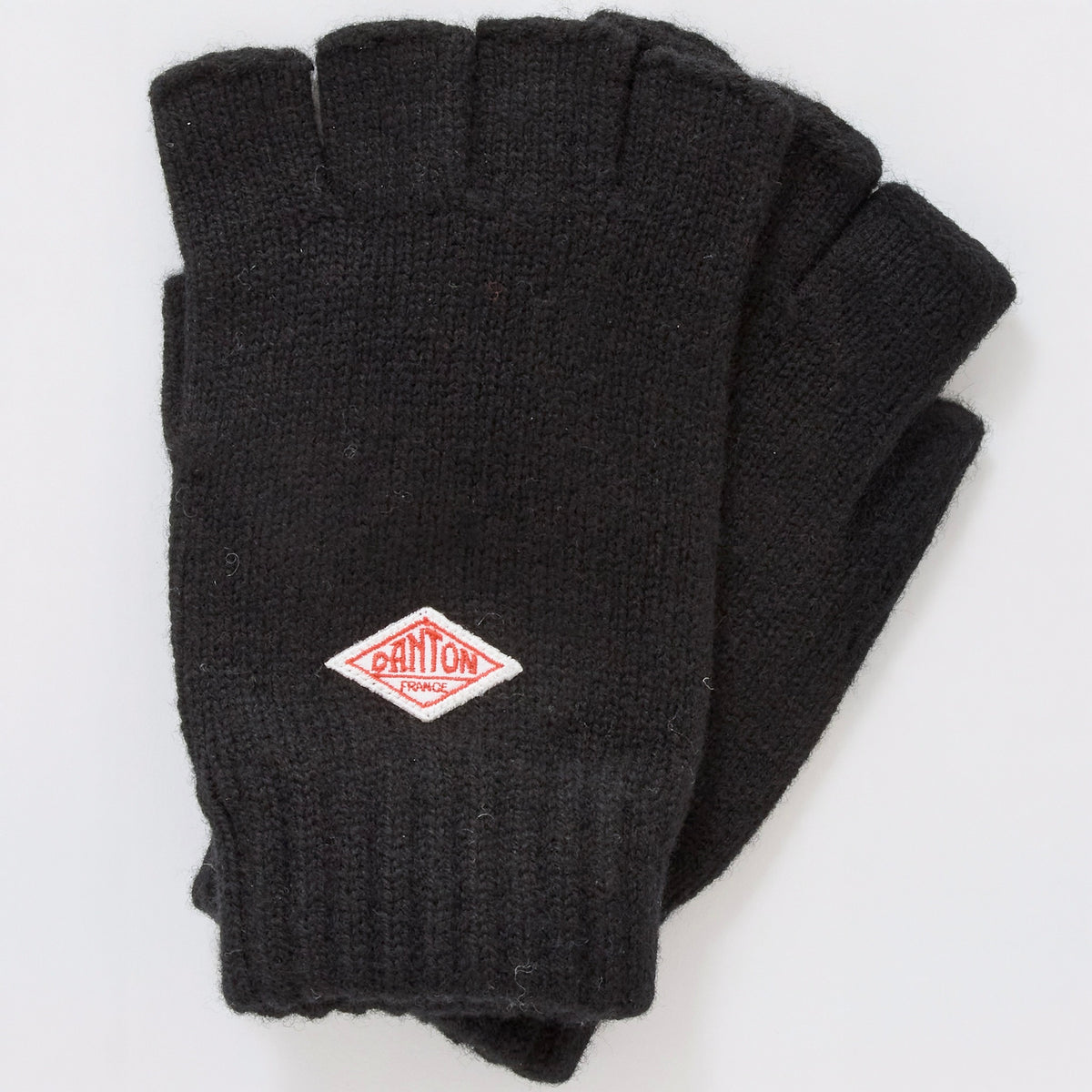 Fingerless Knit Gloves Black