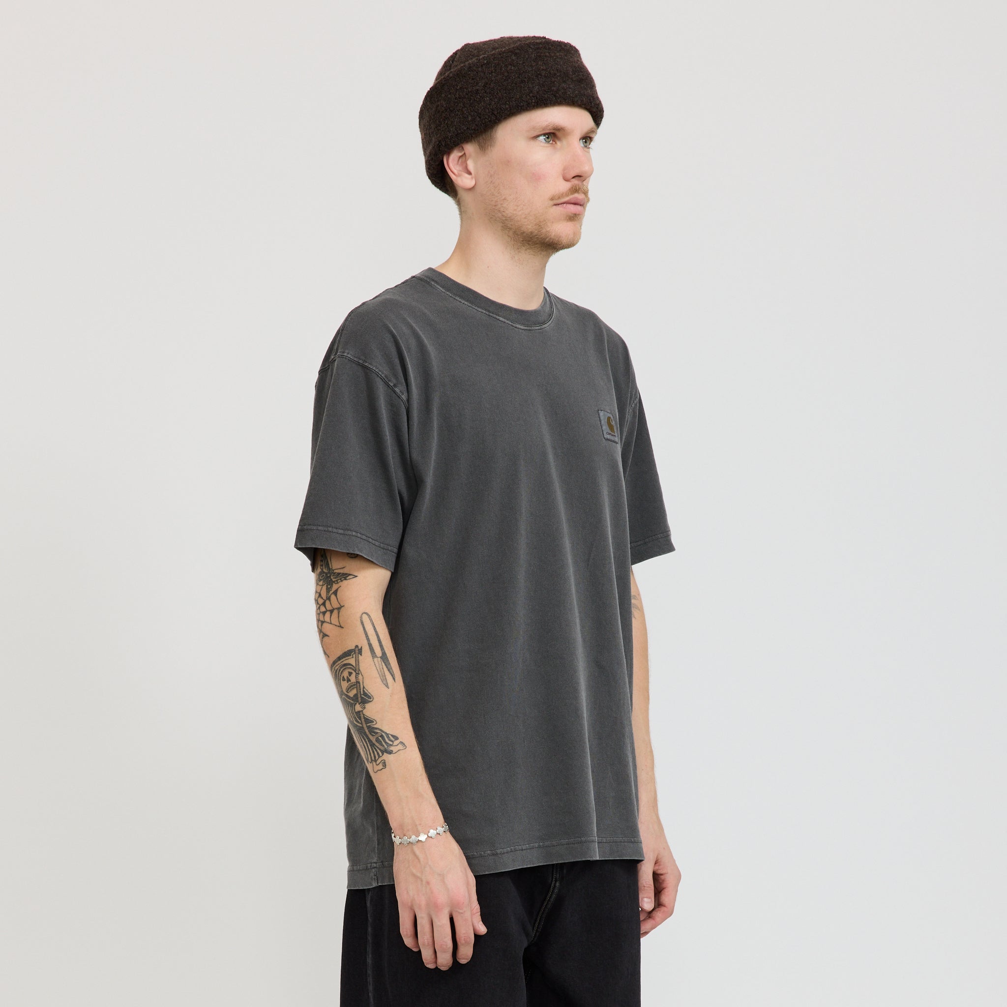 Recycled Wool Watch Cap Brown