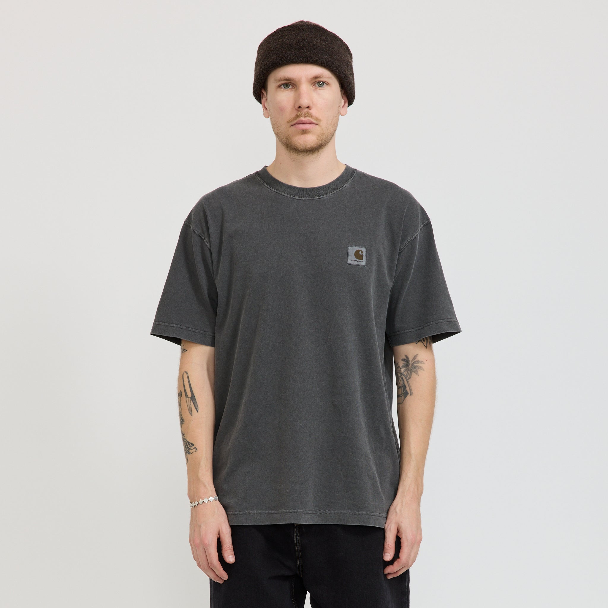 Recycled Wool Watch Cap Brown