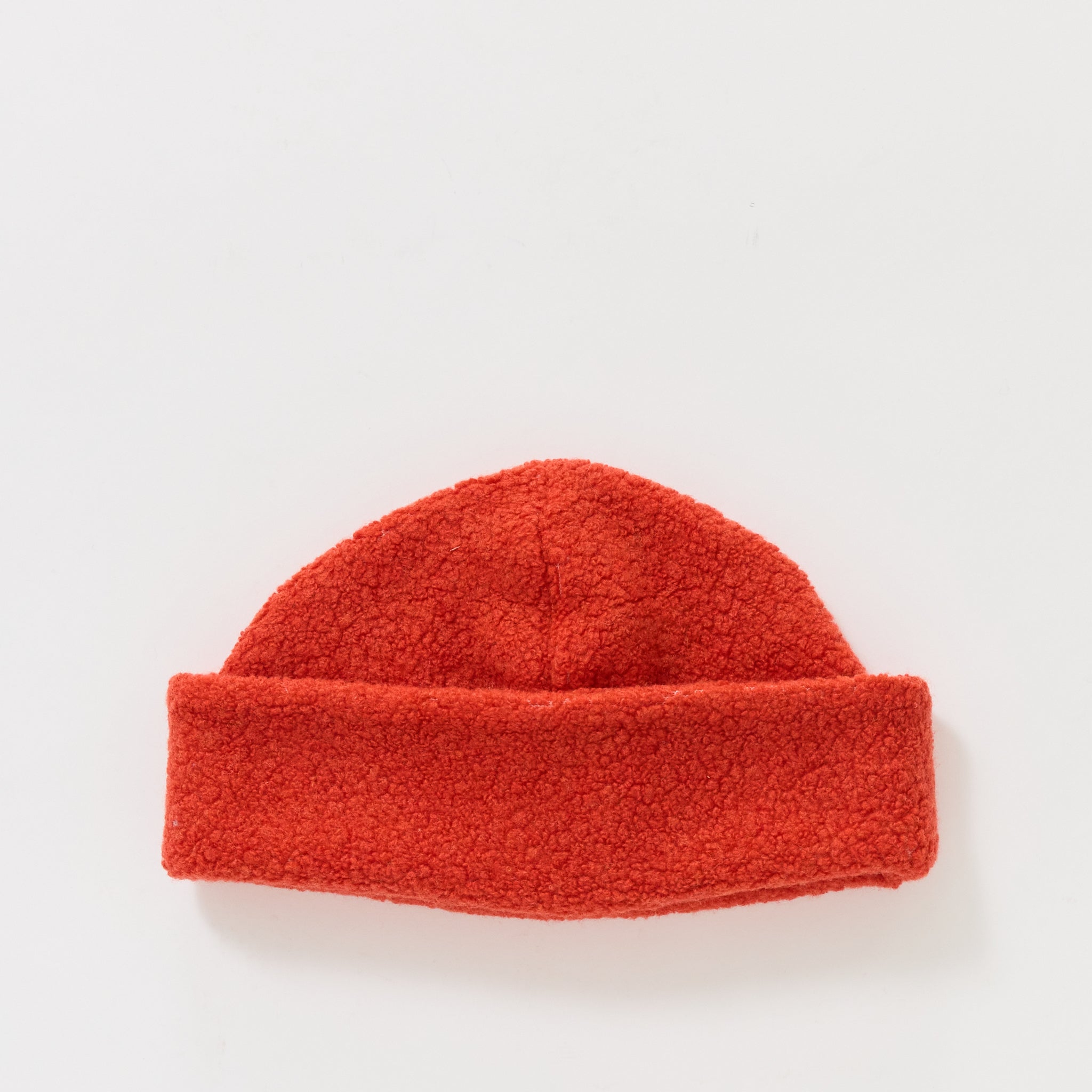 Recycled Wool Watch Cap Orange