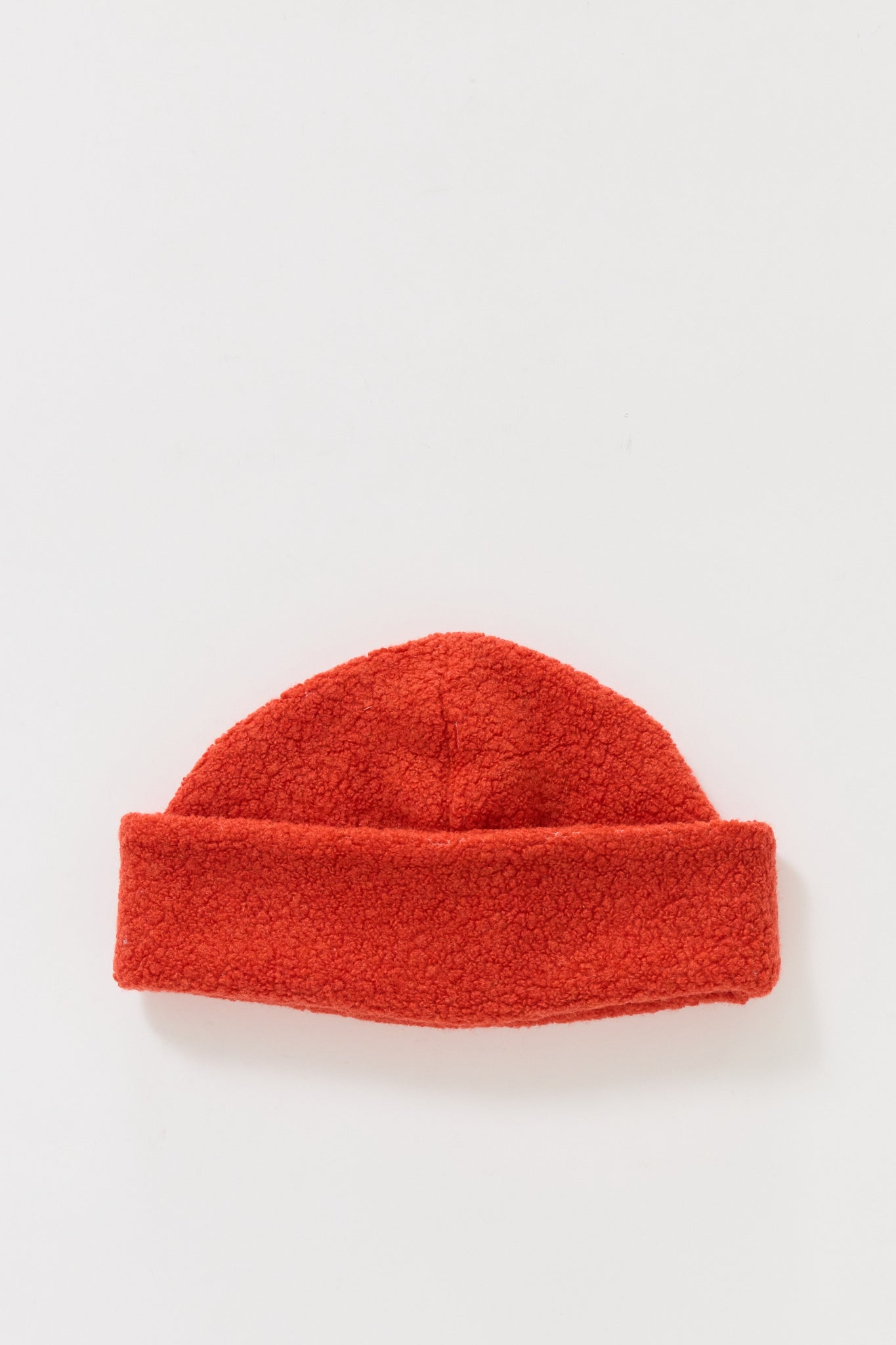 Recycled Wool Watch Cap Orange