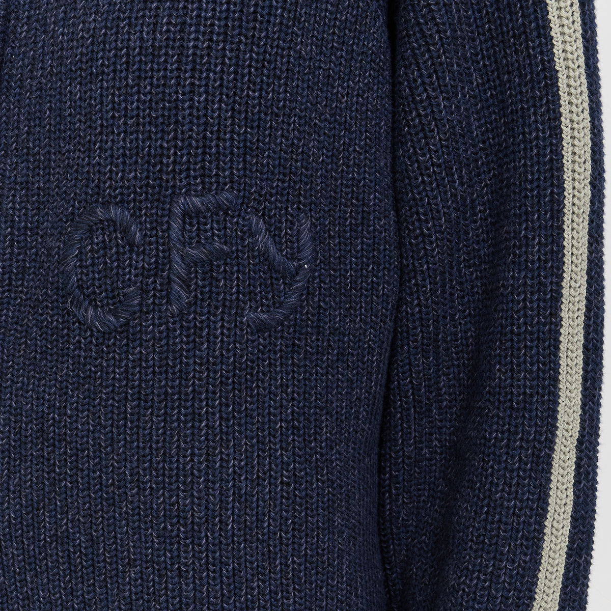 Wolfe Zip Knit Navy