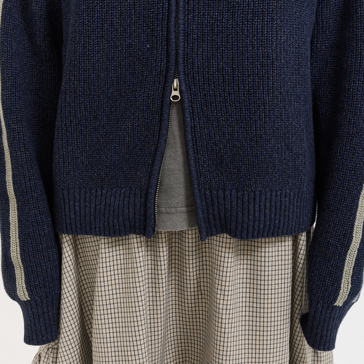 Wolfe Zip Knit Navy