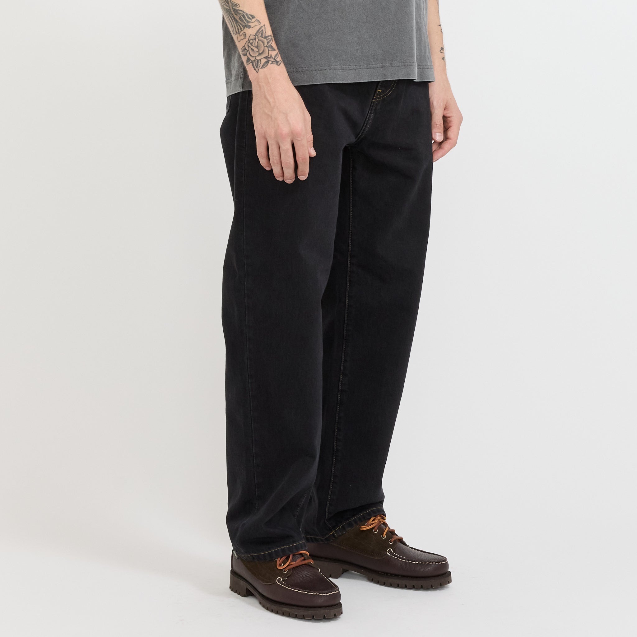 Aaron Pant Black Stone Washed