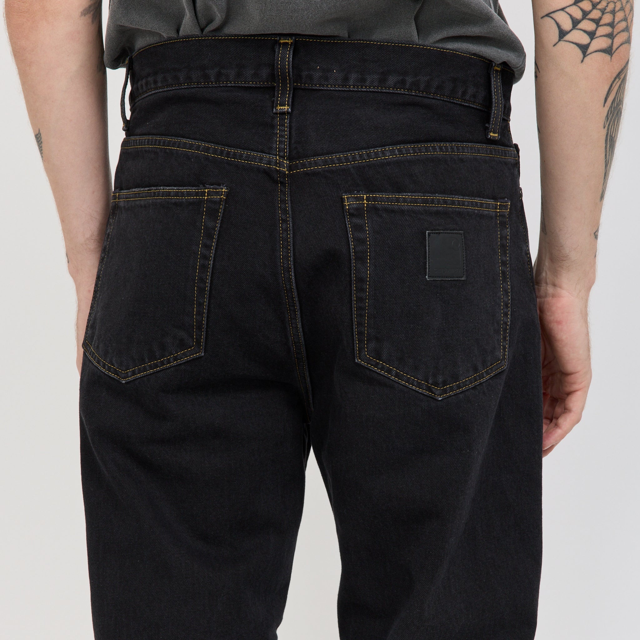 Aaron Pant Black Stone Washed