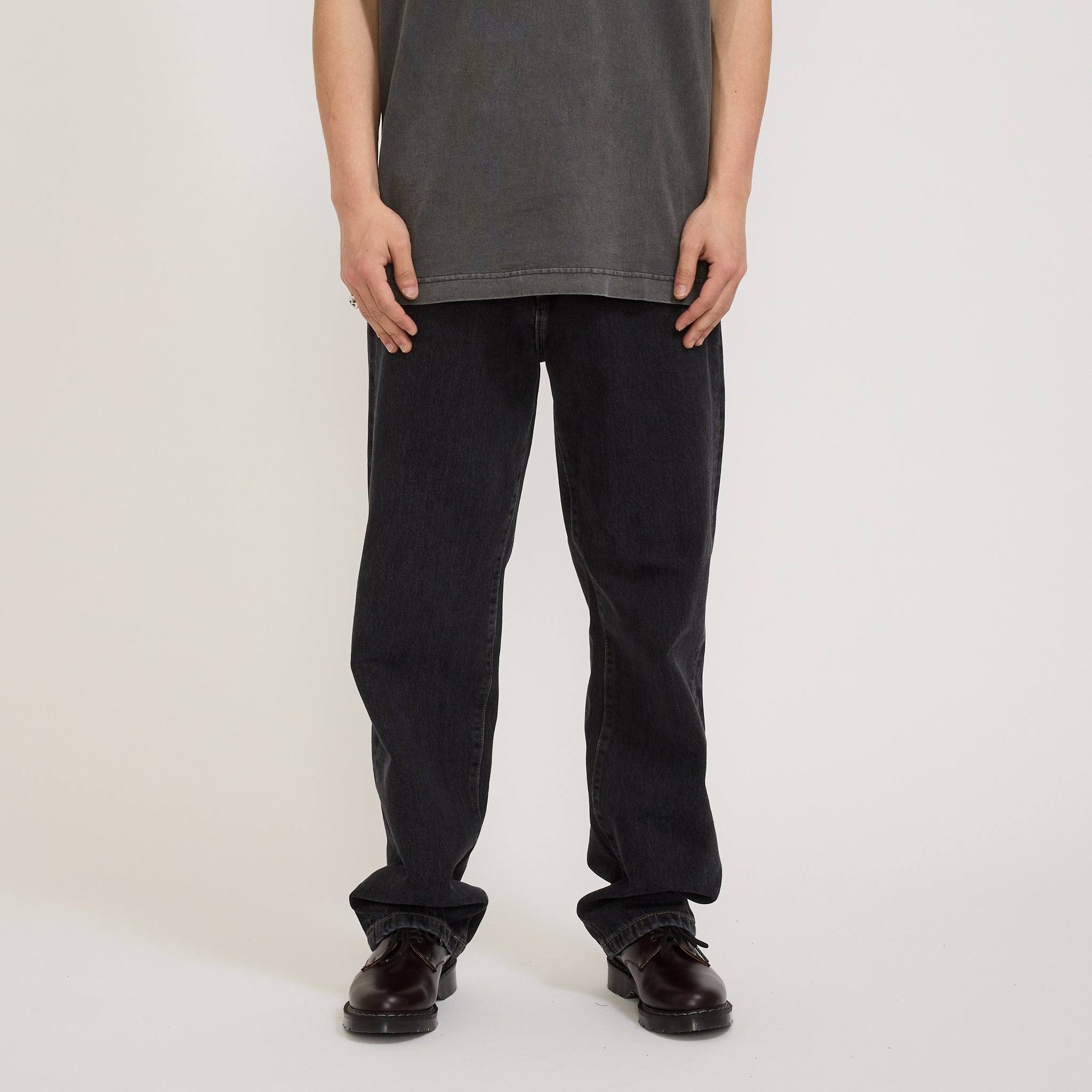 Aaron Pant Black Stone Washed