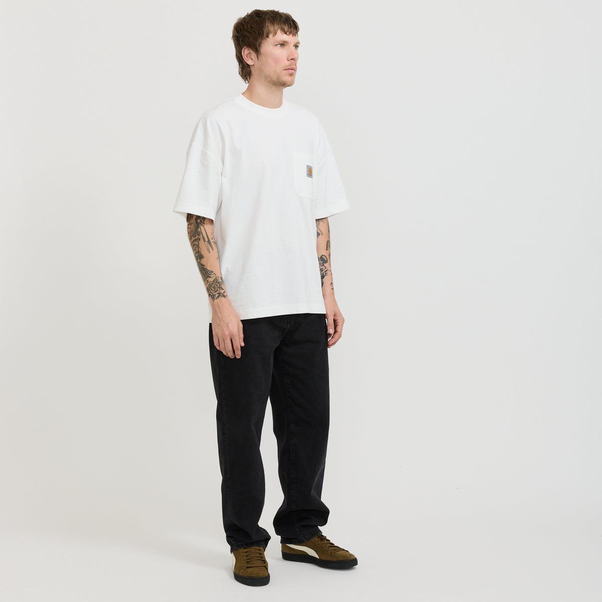 Aaron Pant Black Stone Washed