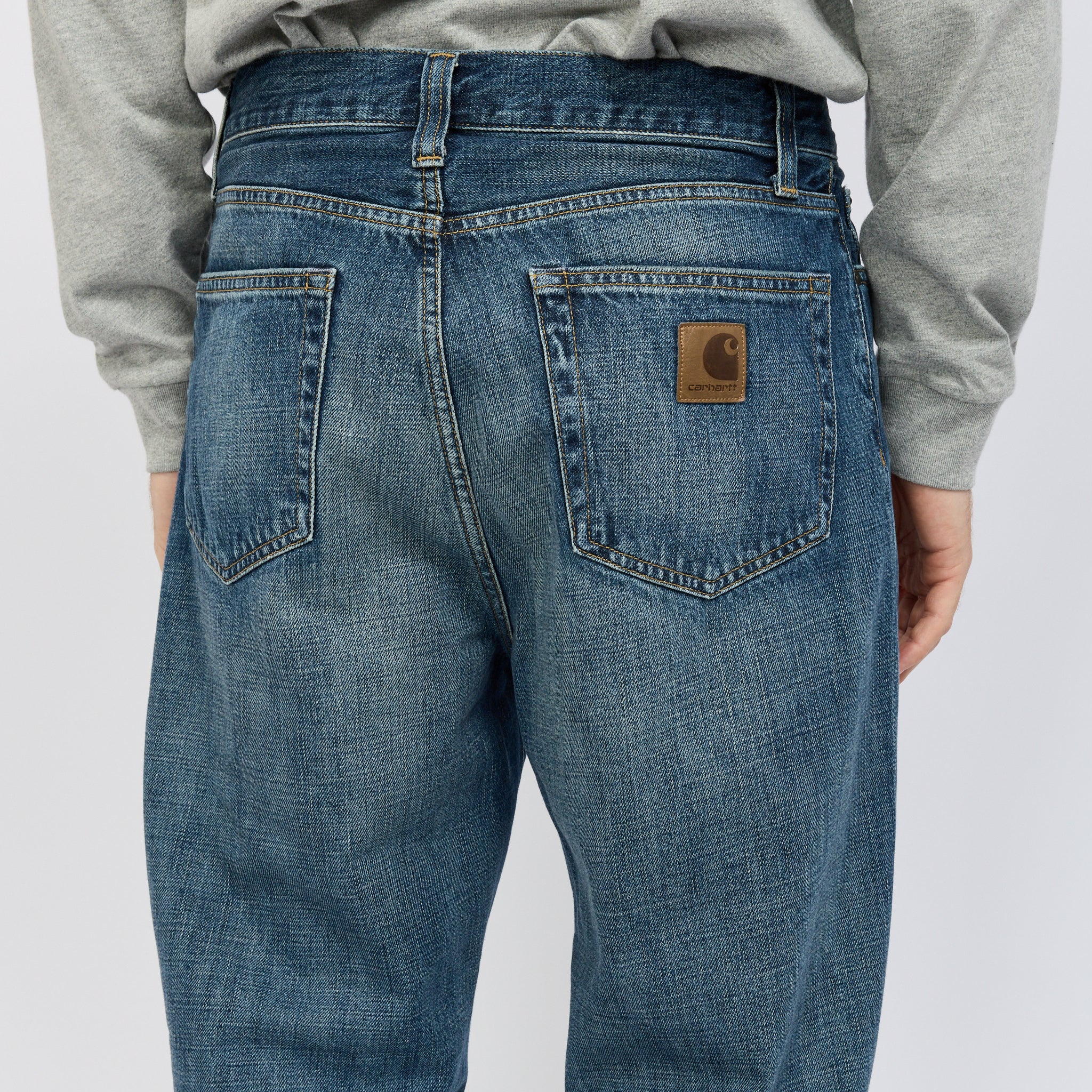 Carhartt WIP | Aaron Pant Blue Dark Used Wash | Maplestore