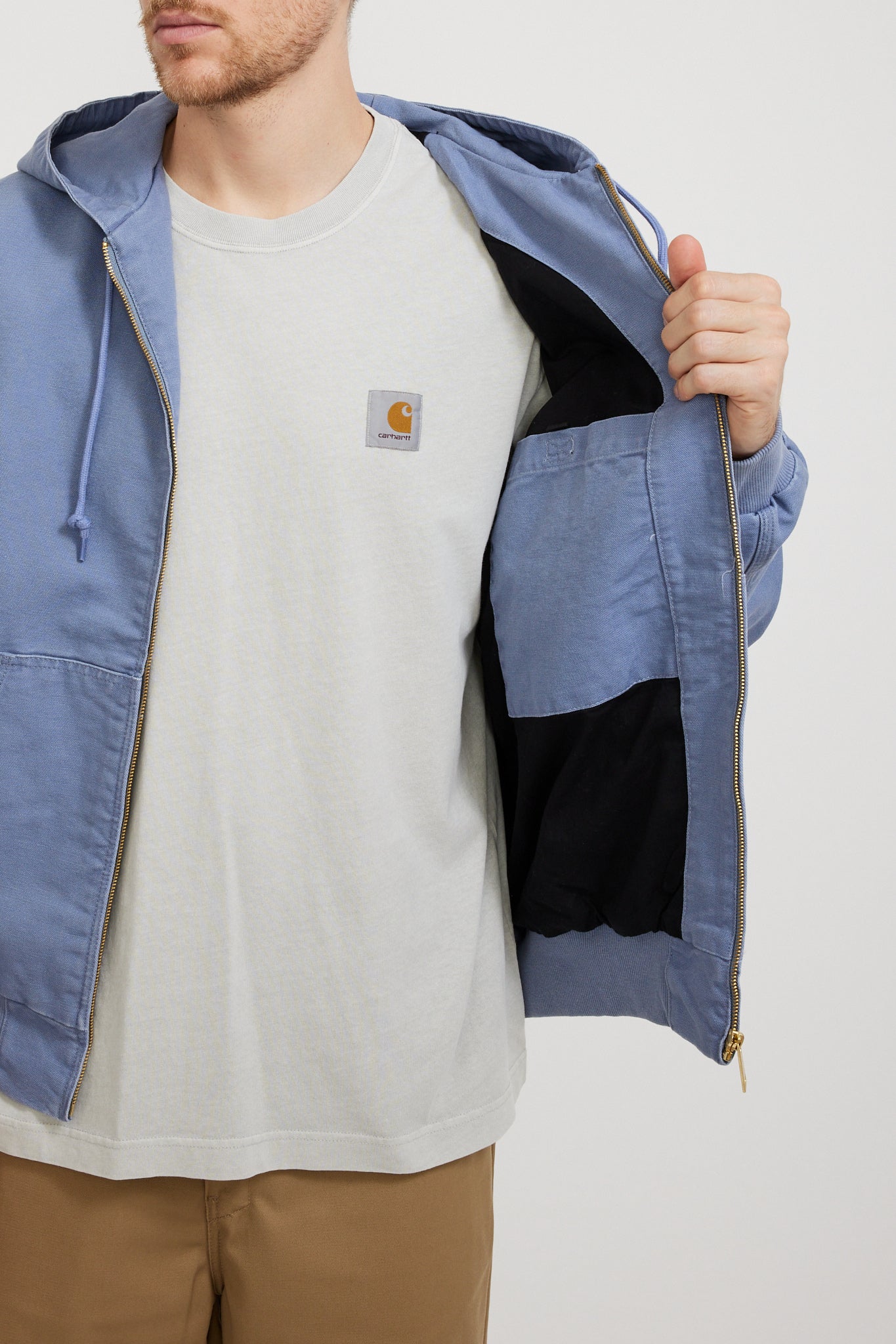 Carhartt WIP | Active Jacket Bay Blue Aged Canvas | Maplestore