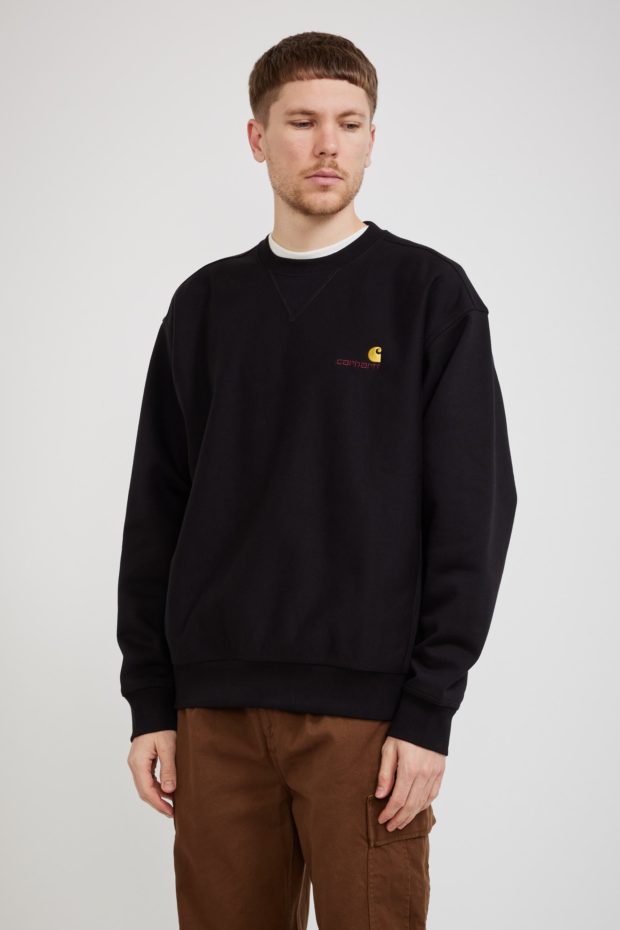 Carhartt WIP | American Script Sweat Black | Maplestore