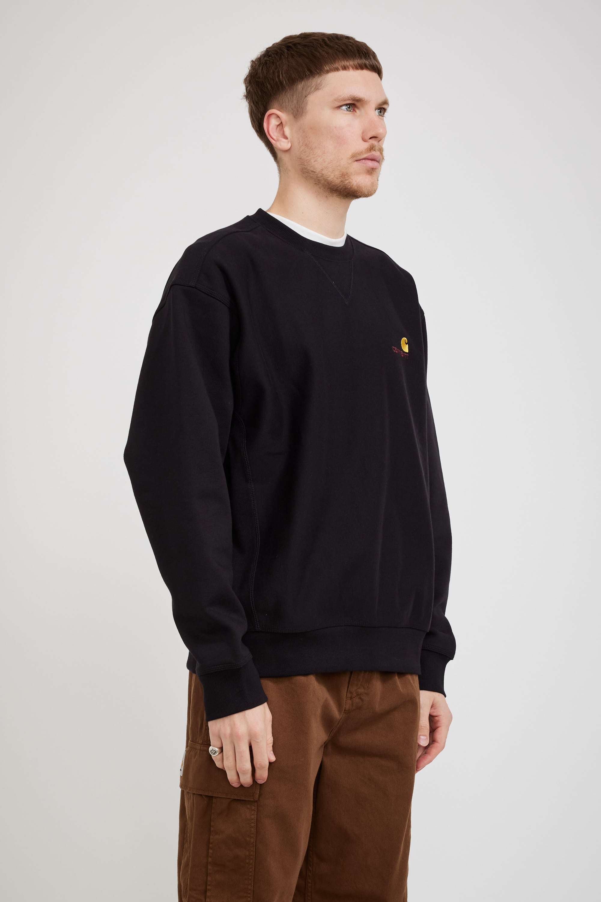 Carhartt WIP | American Script Sweat Black | Maplestore