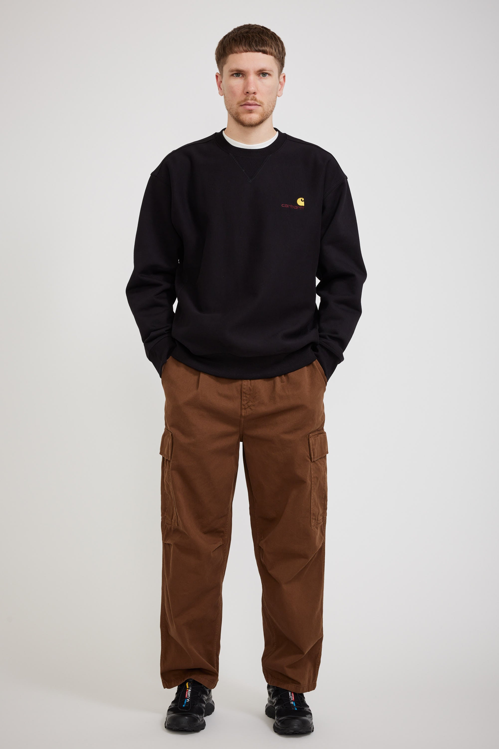 Carhartt WIP | American Script Sweat Black | Maplestore