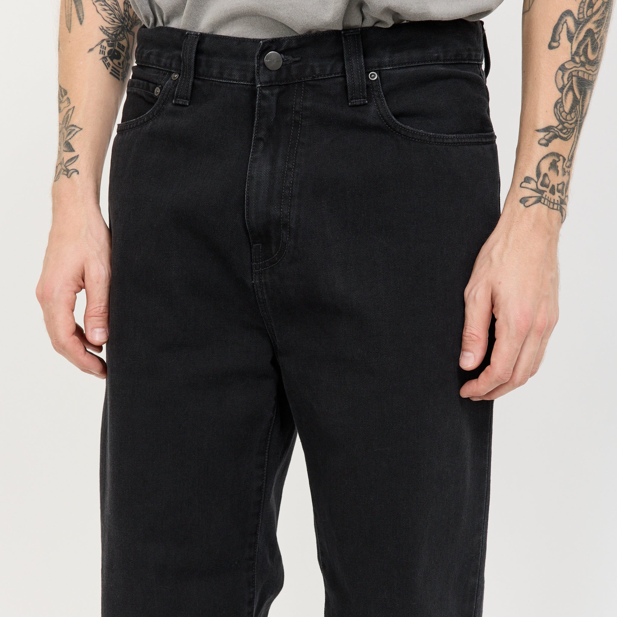Aaron Pant Black Stone Washed