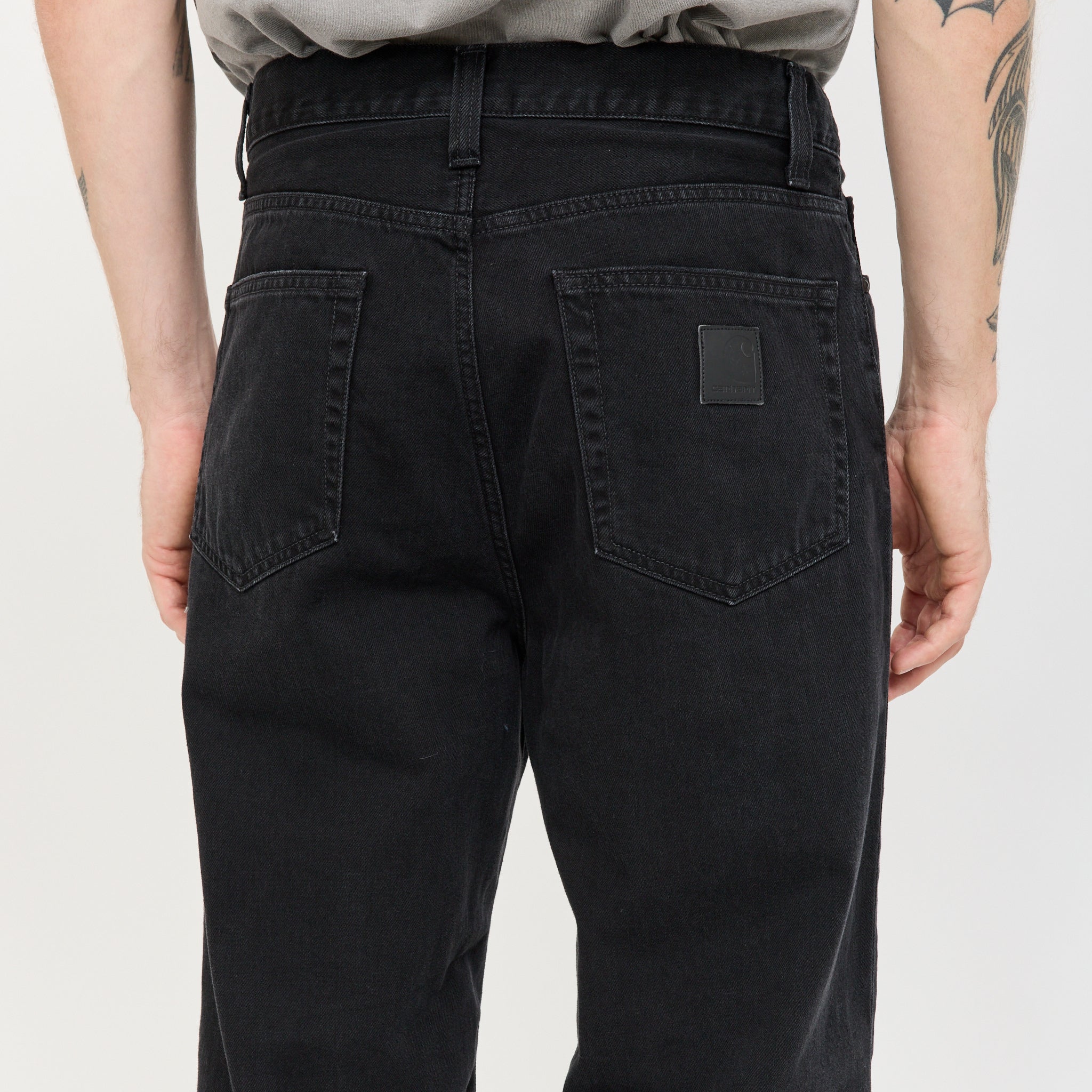Aaron Pant Black Stone Washed