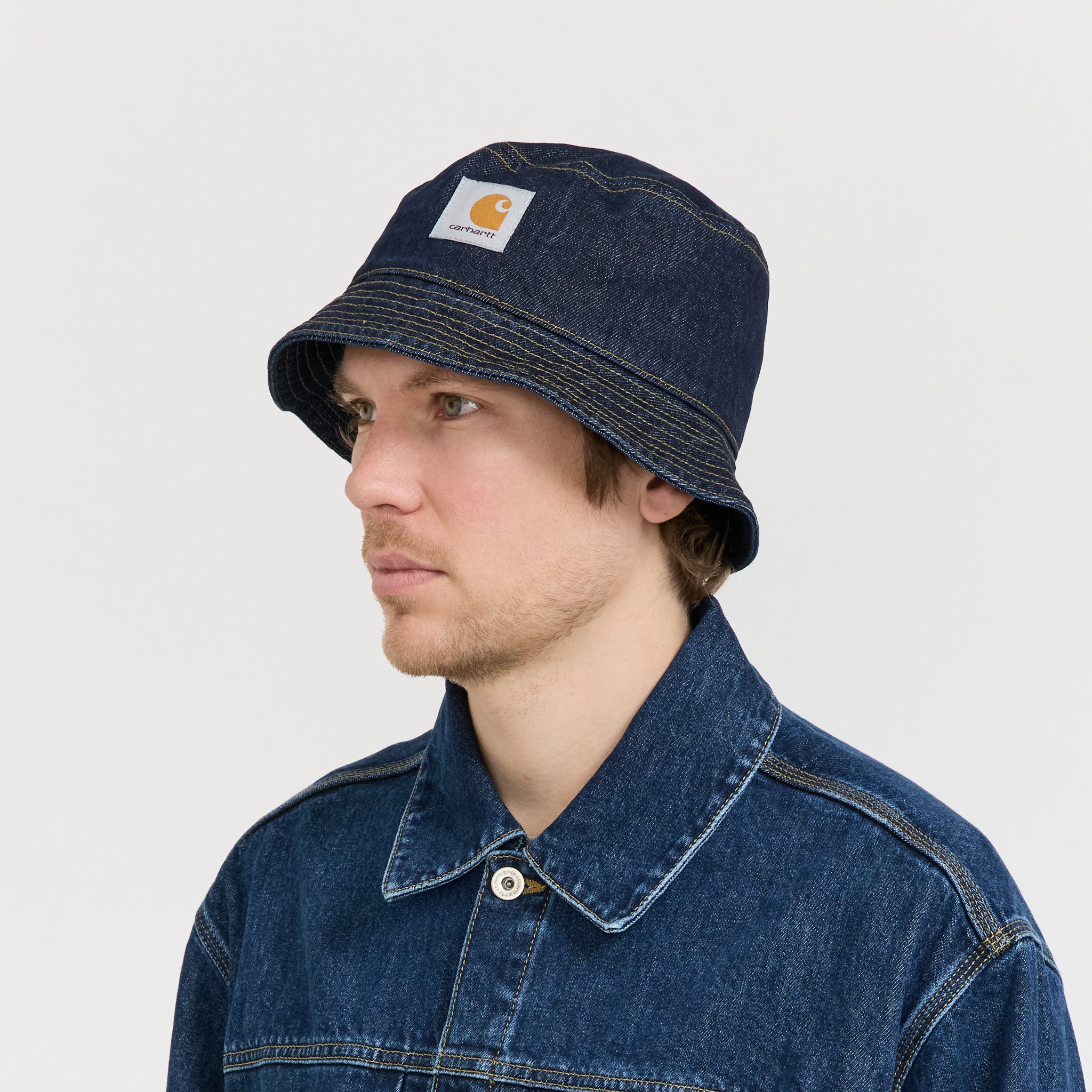 Belmar Bucket Hat Blue Rinsed