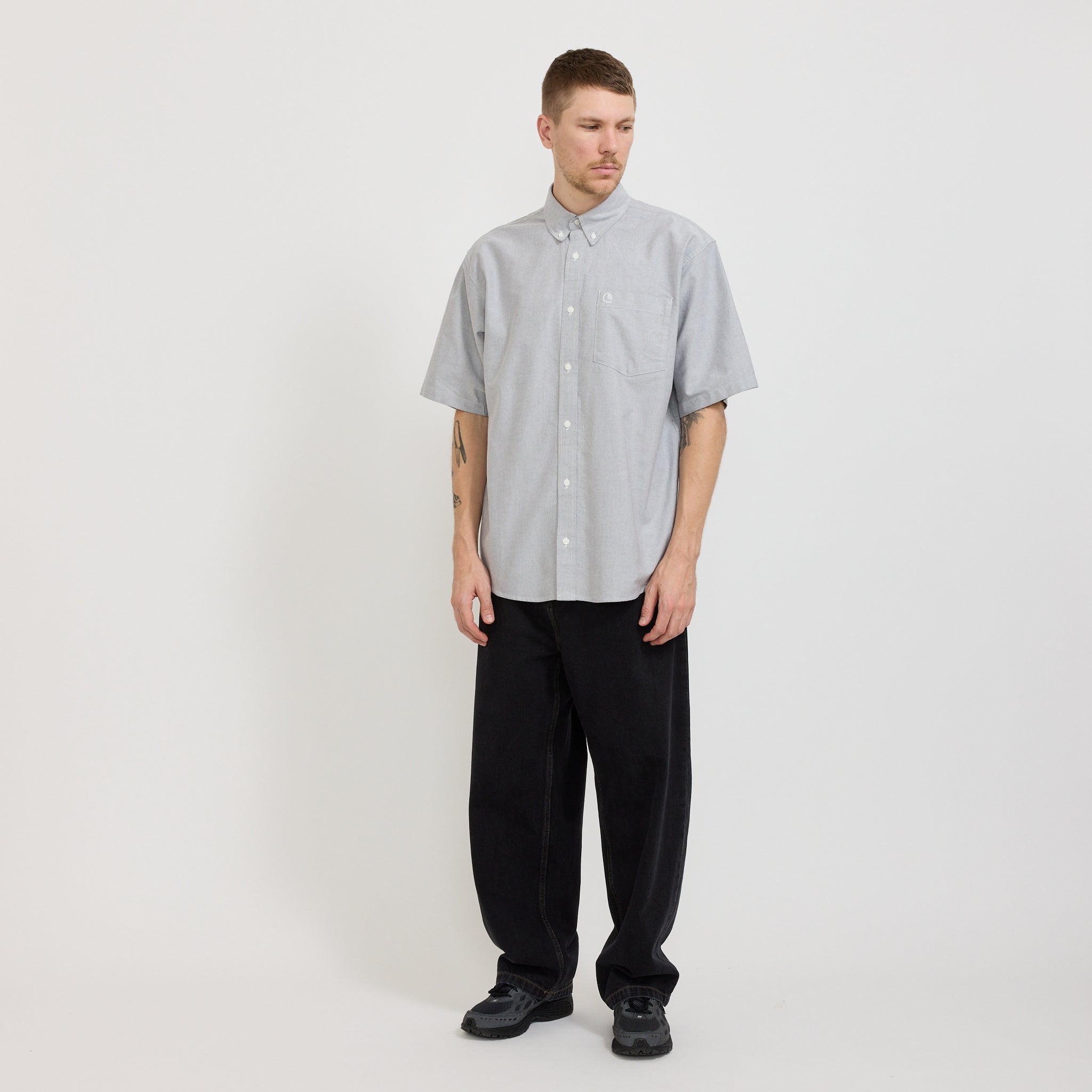 S/S Braxton Shirt Graphite/Wax