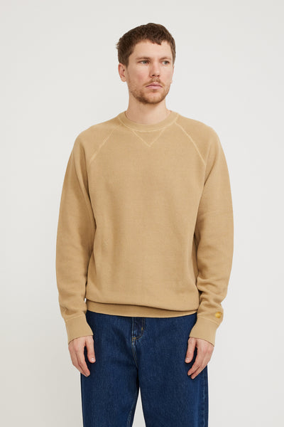 Carhartt WIP | Chase Sweater Sable/Gold | Maplestore