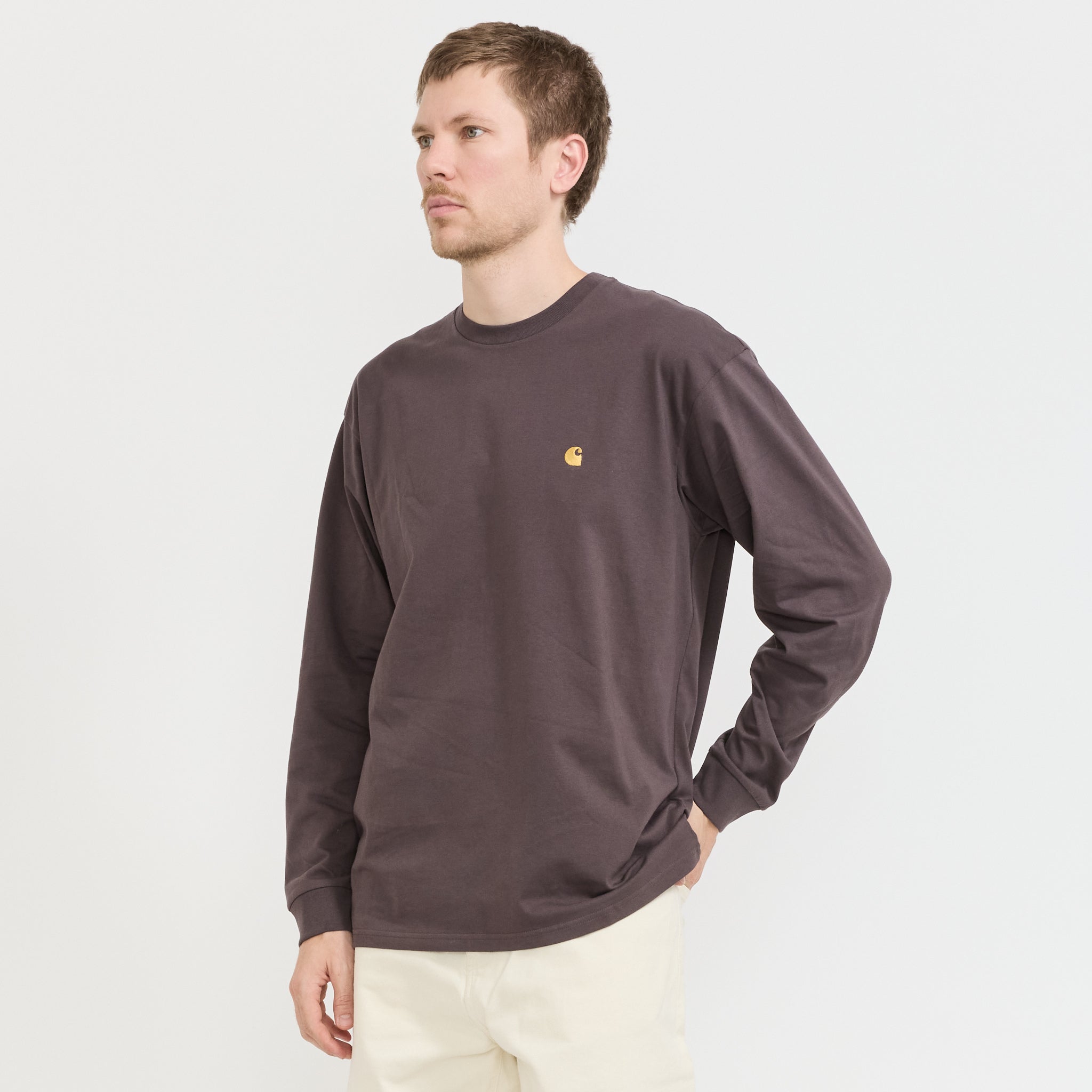 L/S Chase T-Shirt Shale/Gold | Maplestore