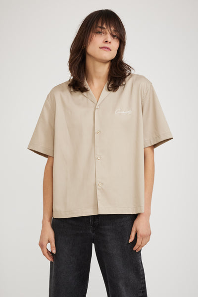 Carhartt WIP | Women's S/S Delray Shirt Wall/Wax | Maplestore