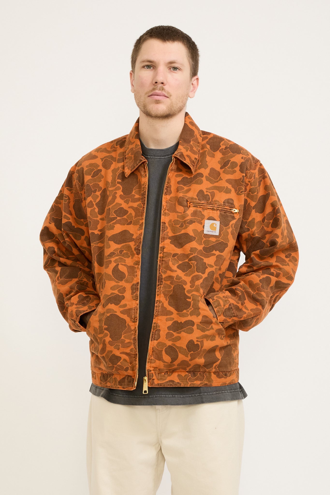 Duck Detroit Jacket Camo Duck Green/Tumeric