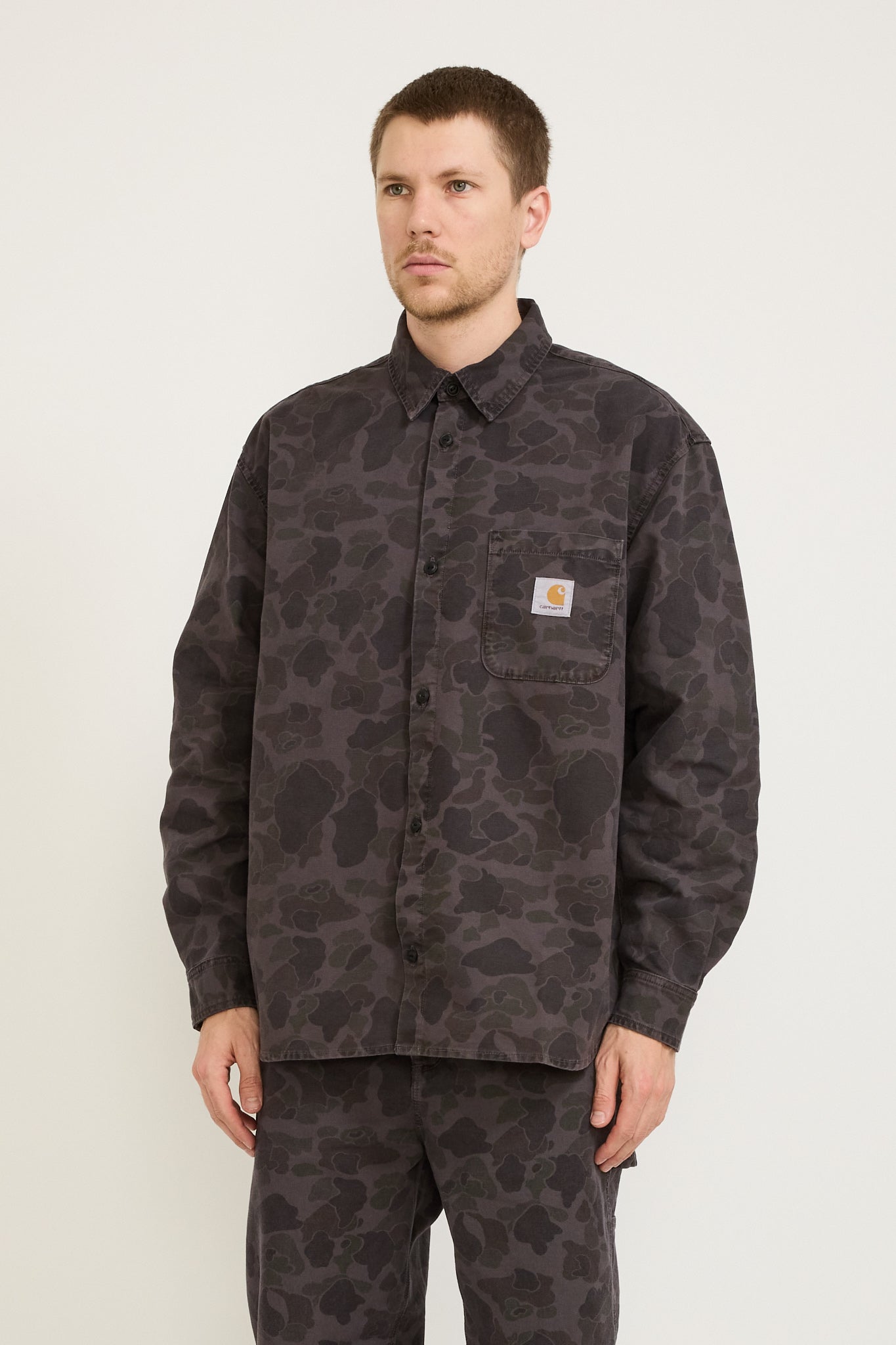 L/S Duck Shirt Camo Duck Green/Graphite
