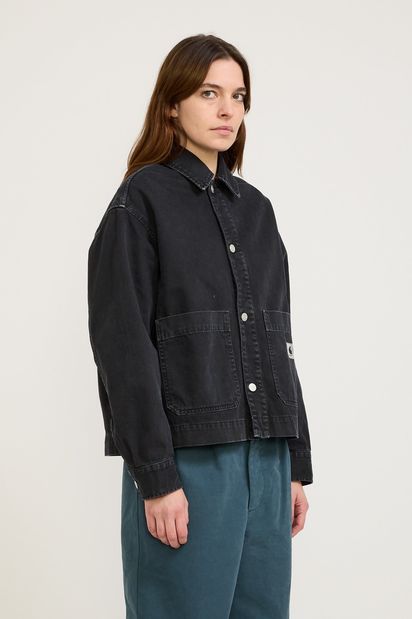 Carhartt WIP | Women's Garrison Jacket Black Stone | Maplestore