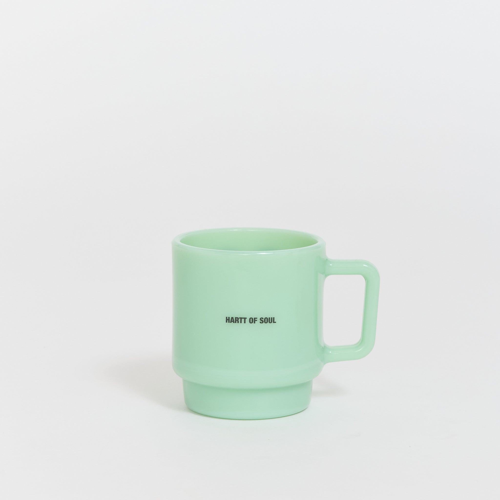Heart Glass Mug Jade