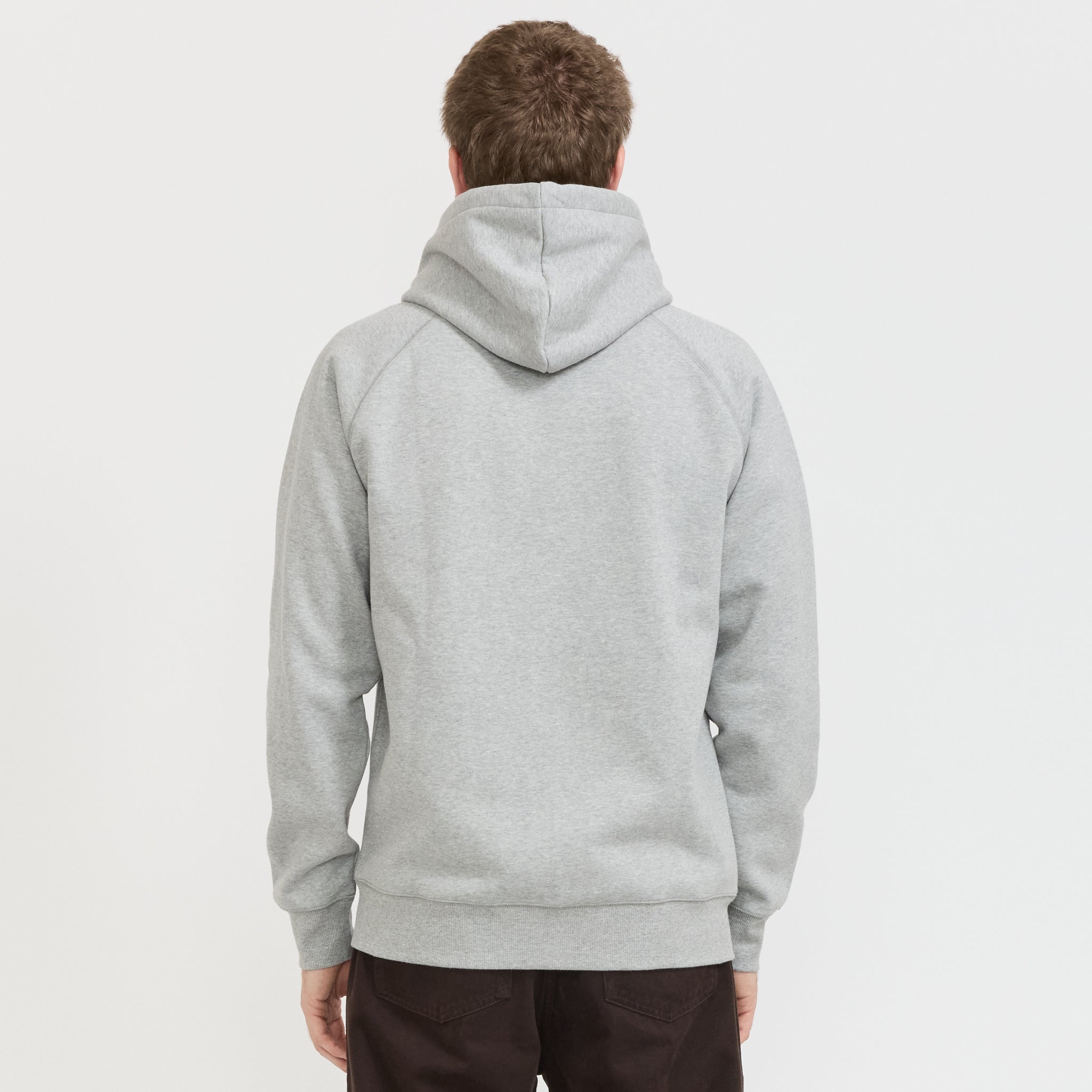 Carhartt WIP | Hooded Chase Jacket Grey Heather/Gold | Maplestore
