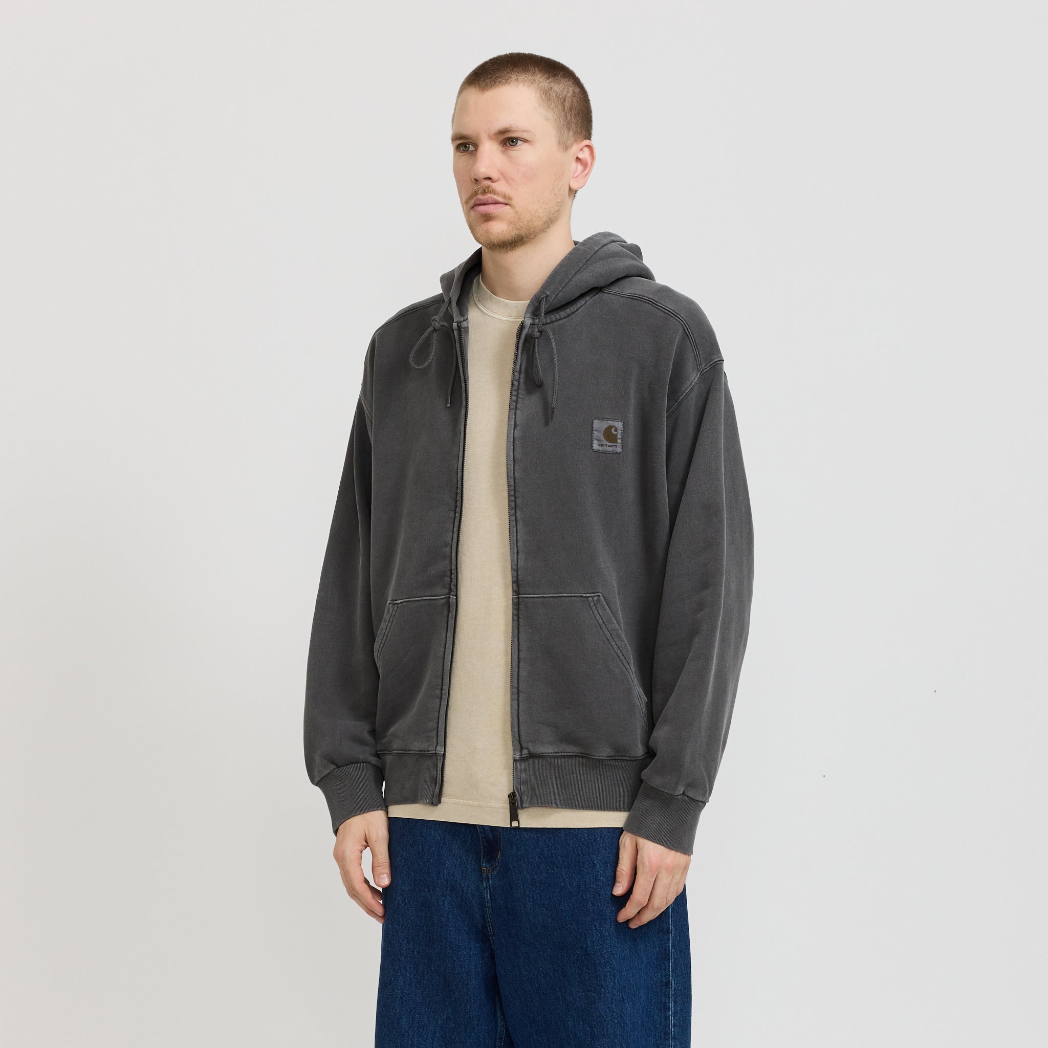 Carhartt WIP Hooded Nelson Jacket Graphite | Maplestore