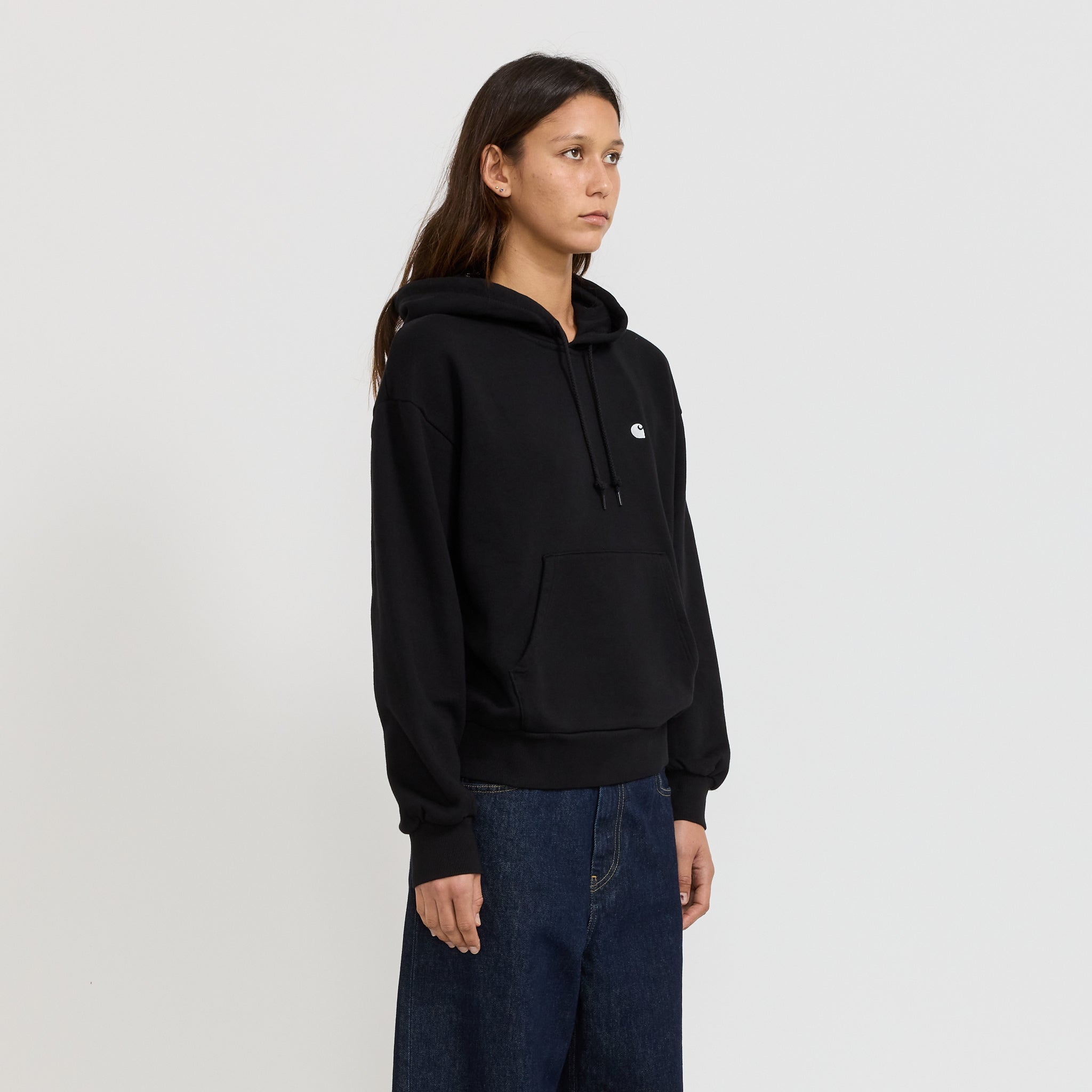 Hooded Casey Sweatshirt Black/Silver