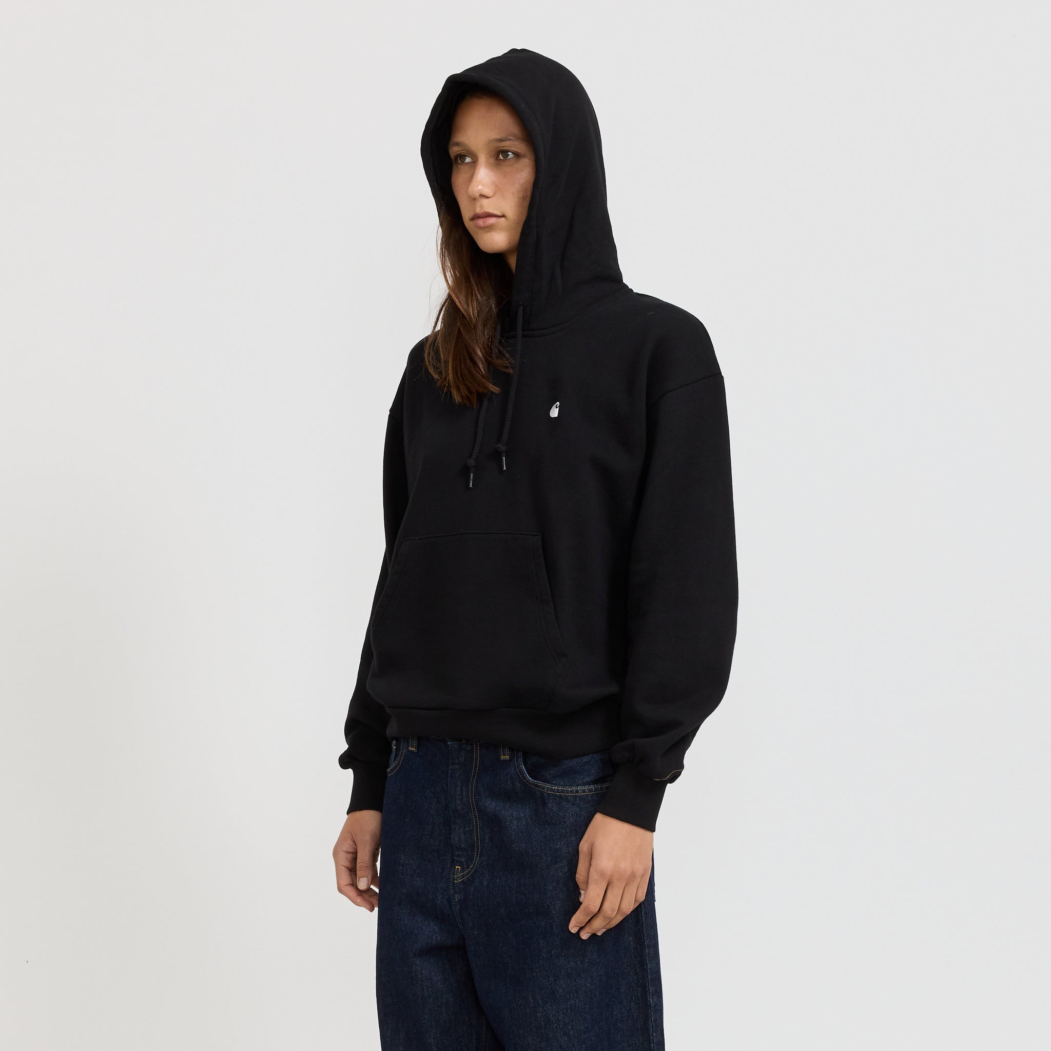 Hooded Casey Sweatshirt Black/Silver