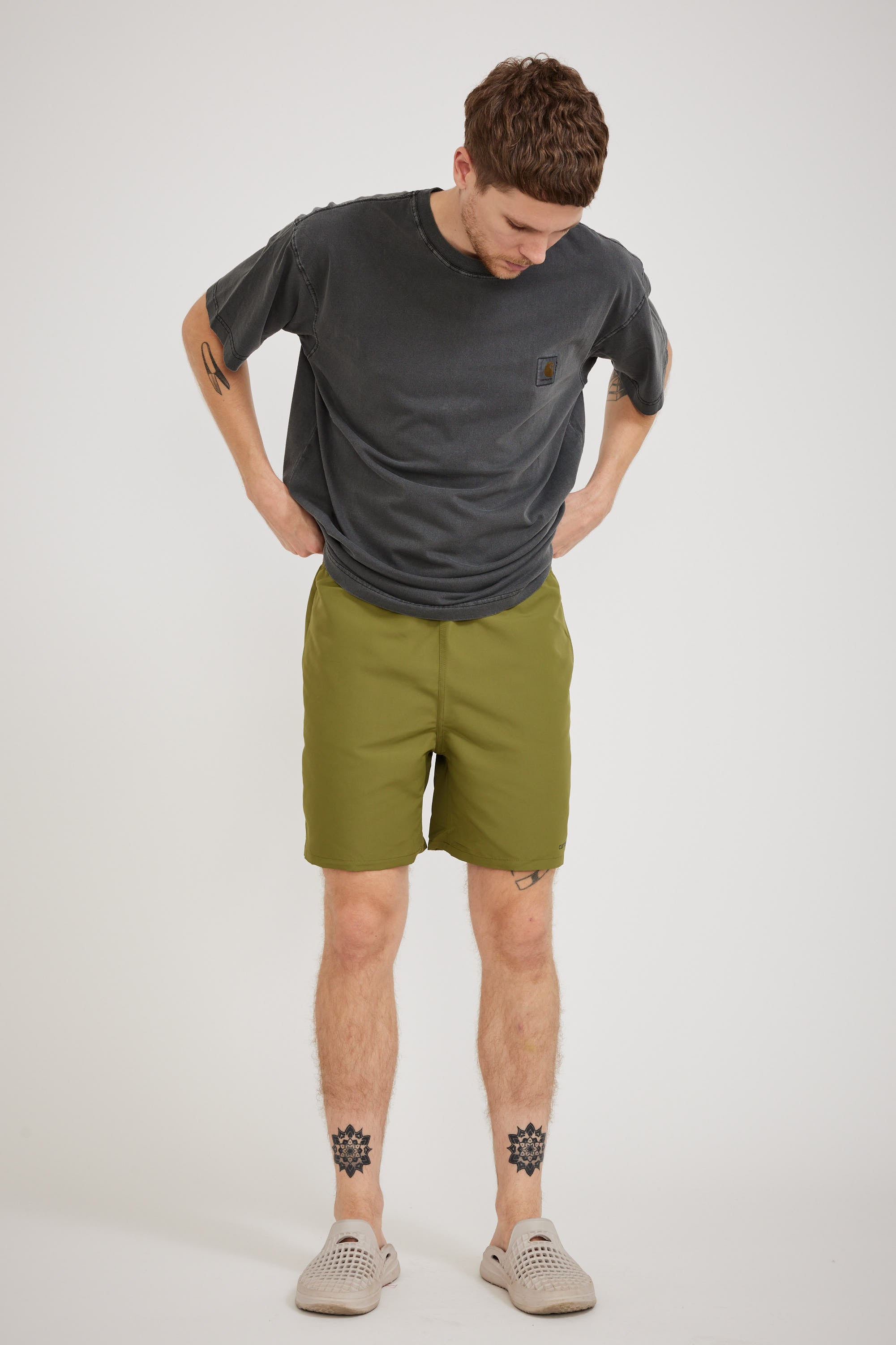 Carhartt WIP | Island Swim Trunks Kiwi/Black | Maplestore