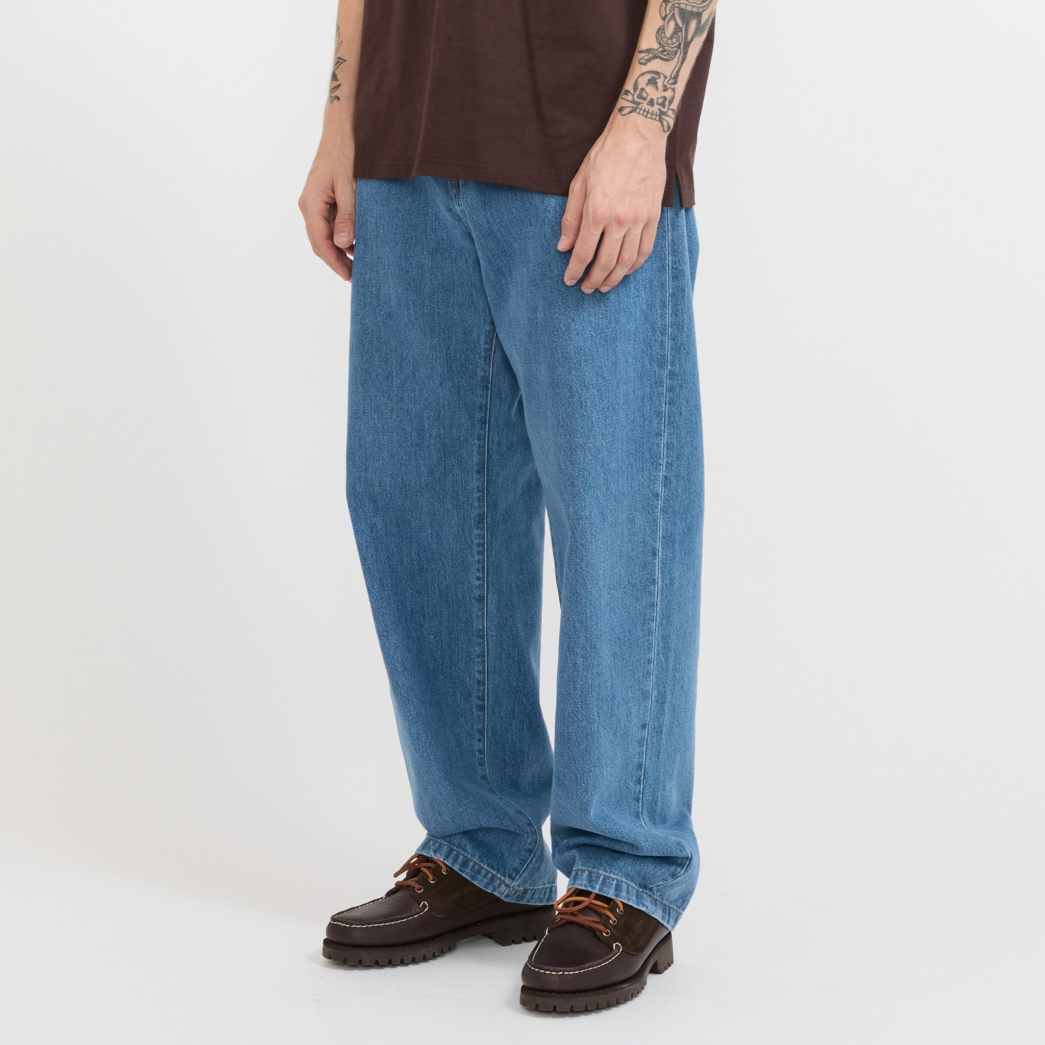 Landon Pant Blue Heavy Stone Wash | Maplestore