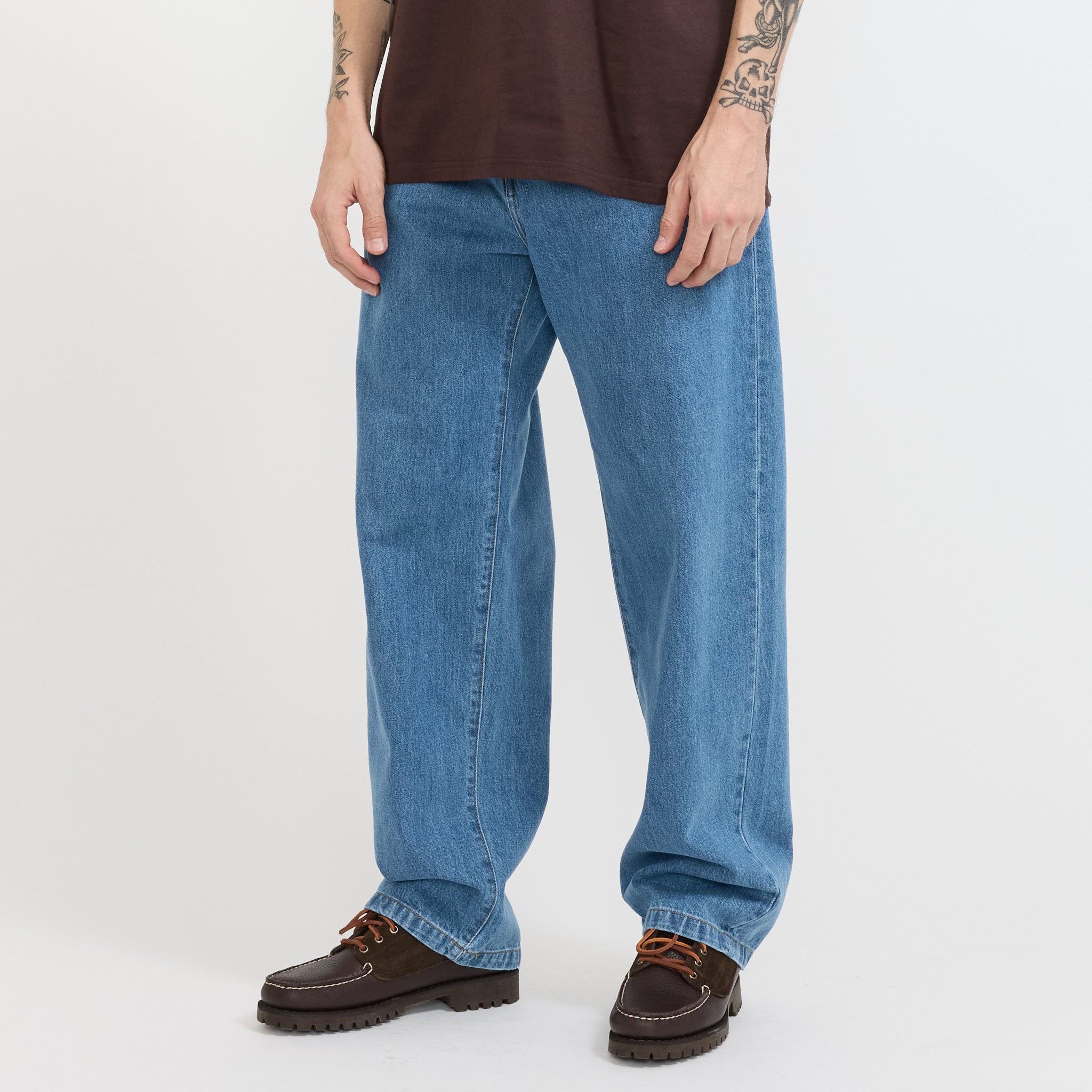 Landon Pant Blue Heavy Stone Wash | Maplestore
