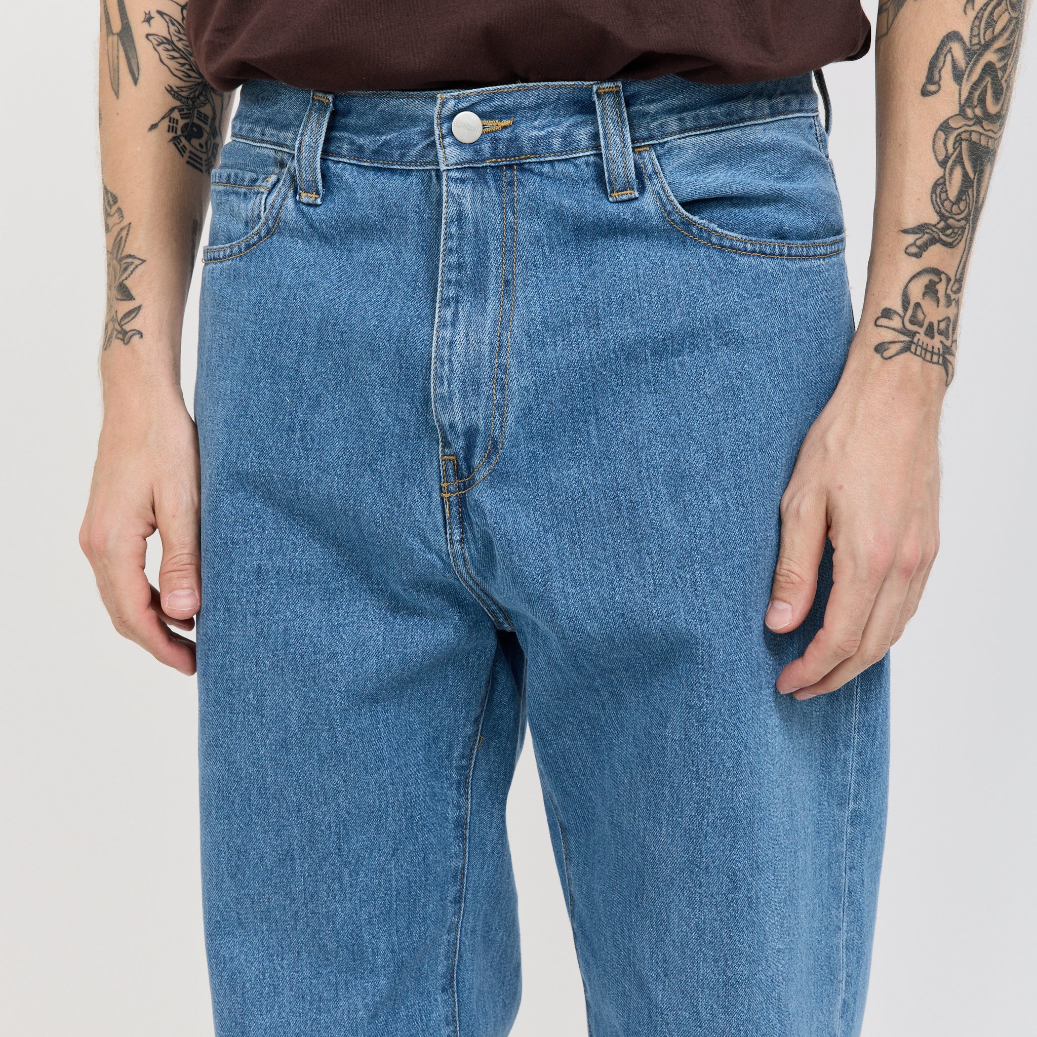 Landon Pant Blue Heavy Stone Wash
